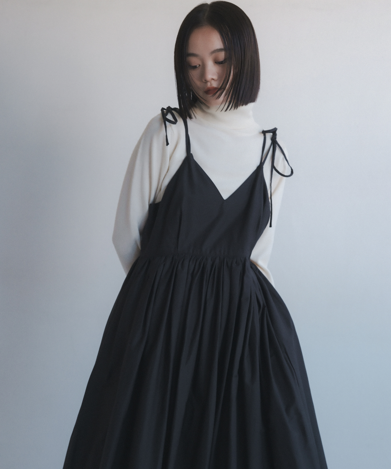 ≪在庫販売≫【THE DRESS #42】gather camisole dress(ギャザーキャミソールワンピース)≪2023年10月11日15:00販売開始≫