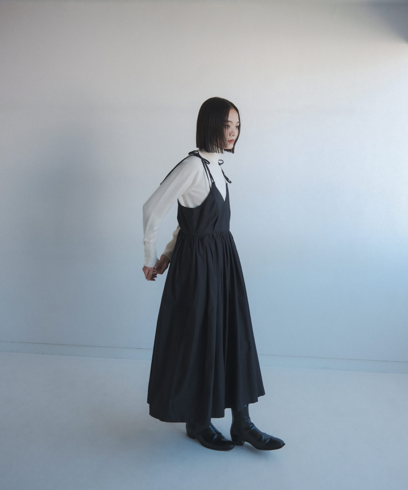 ≪在庫販売≫【THE DRESS #42】gather camisole dress(ギャザーキャミソールワンピース)≪2023年10月11日15:00販売開始≫