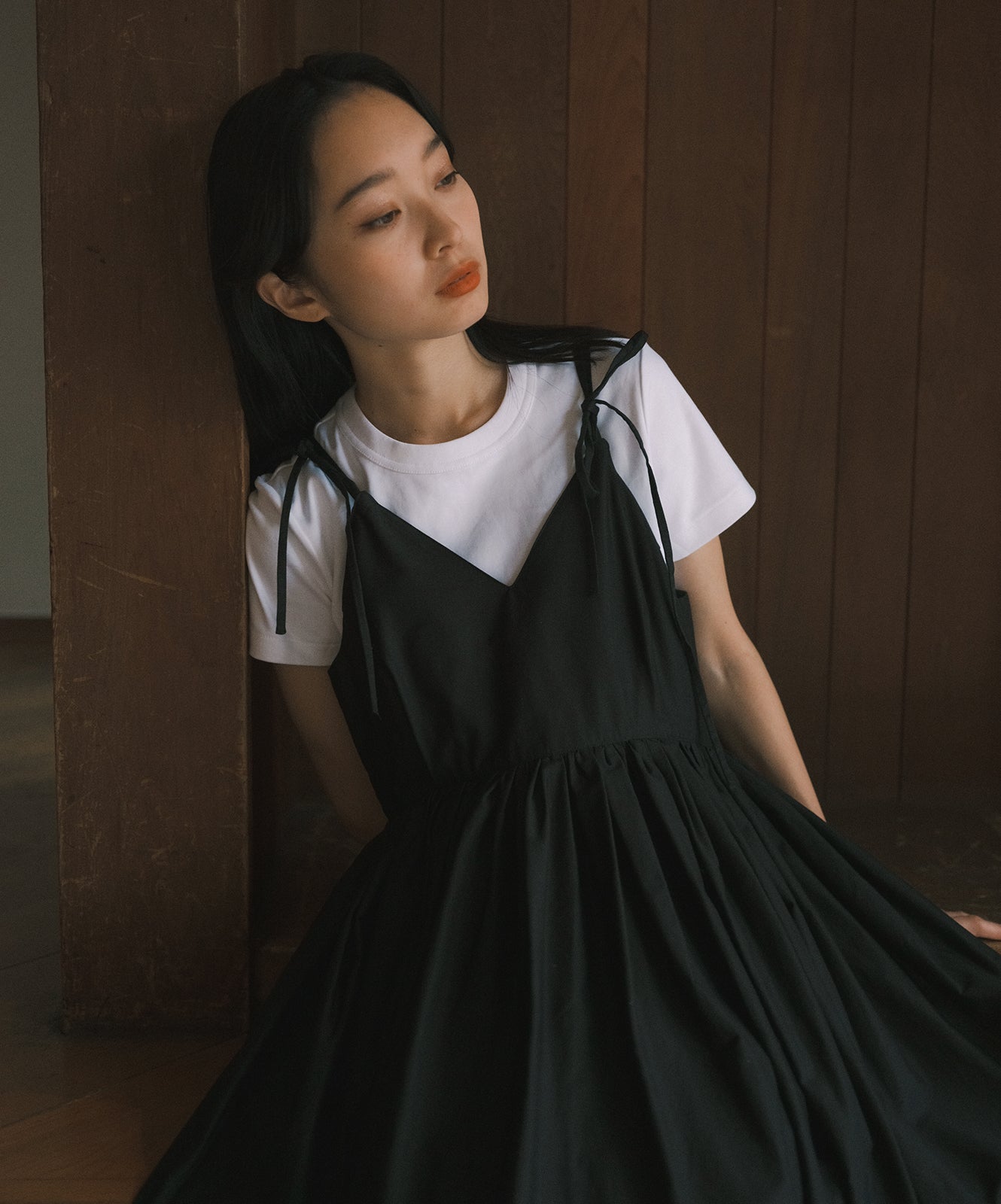 ≪予約販売≫【THE DRESS #42】gather camisole dress(ギャザーキャミソールワンピース)≪2023年6月21日21:00販売開始≫≪2023年9月下旬発送予定≫