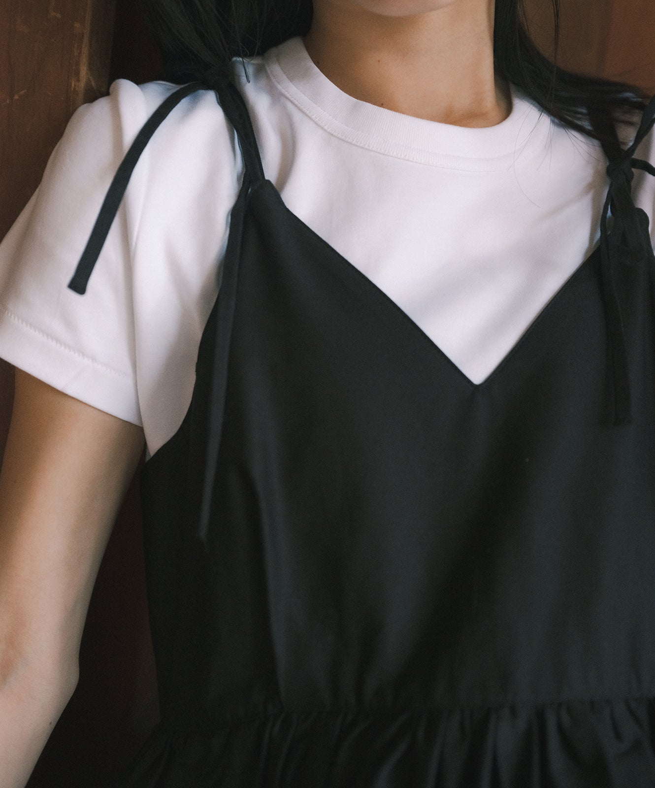 ≪予約販売≫【THE DRESS #42】gather camisole dress(ギャザーキャミソールワンピース)≪2023年6月21日21:00販売開始≫≪2023年9月下旬発送予定≫