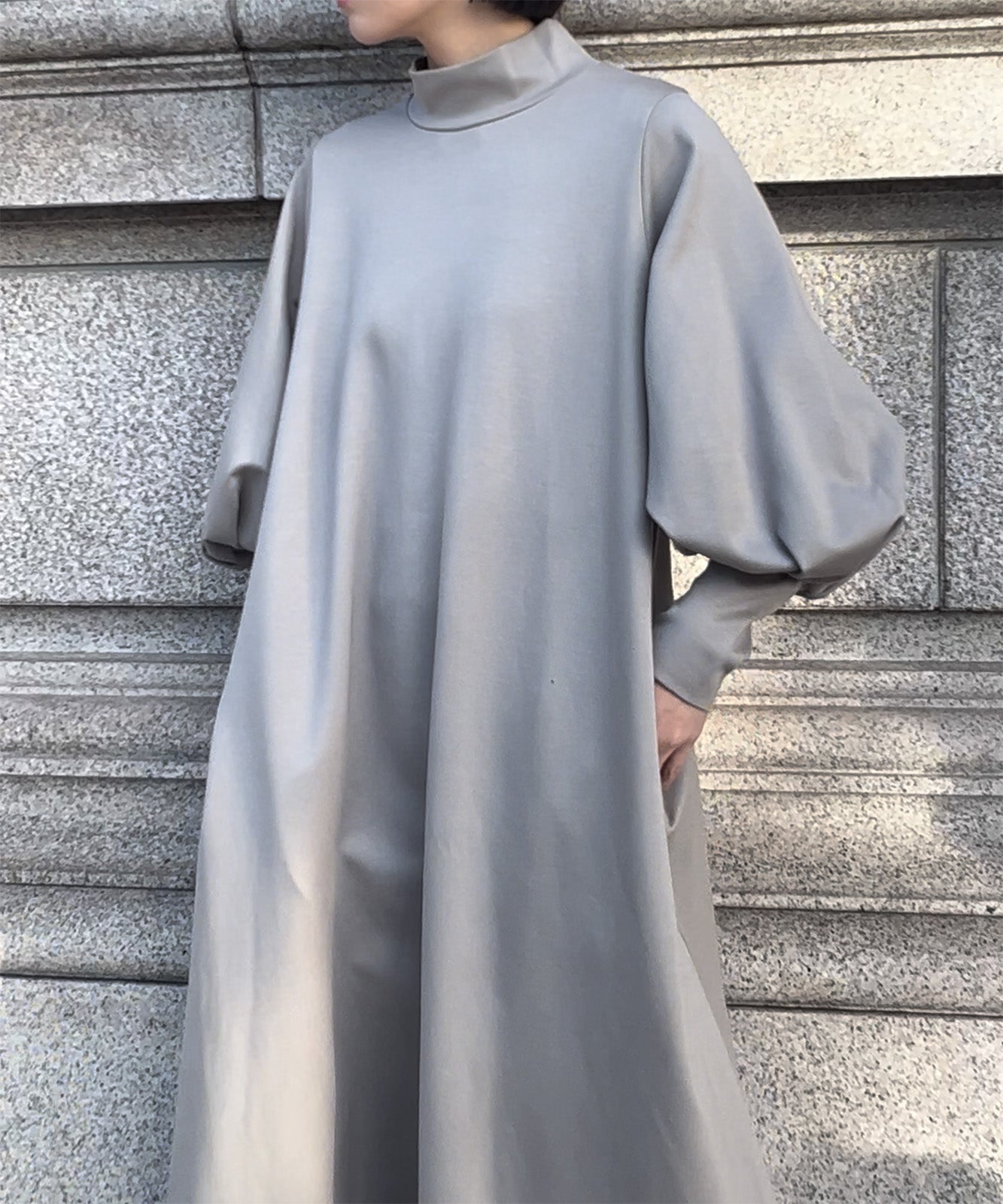 ≪予約販売≫high neck cut sew one piece(ハイネックカットソーワンピース)≪2023年7月14日13:00販売開始≫≪2023年9月下旬発送予定≫