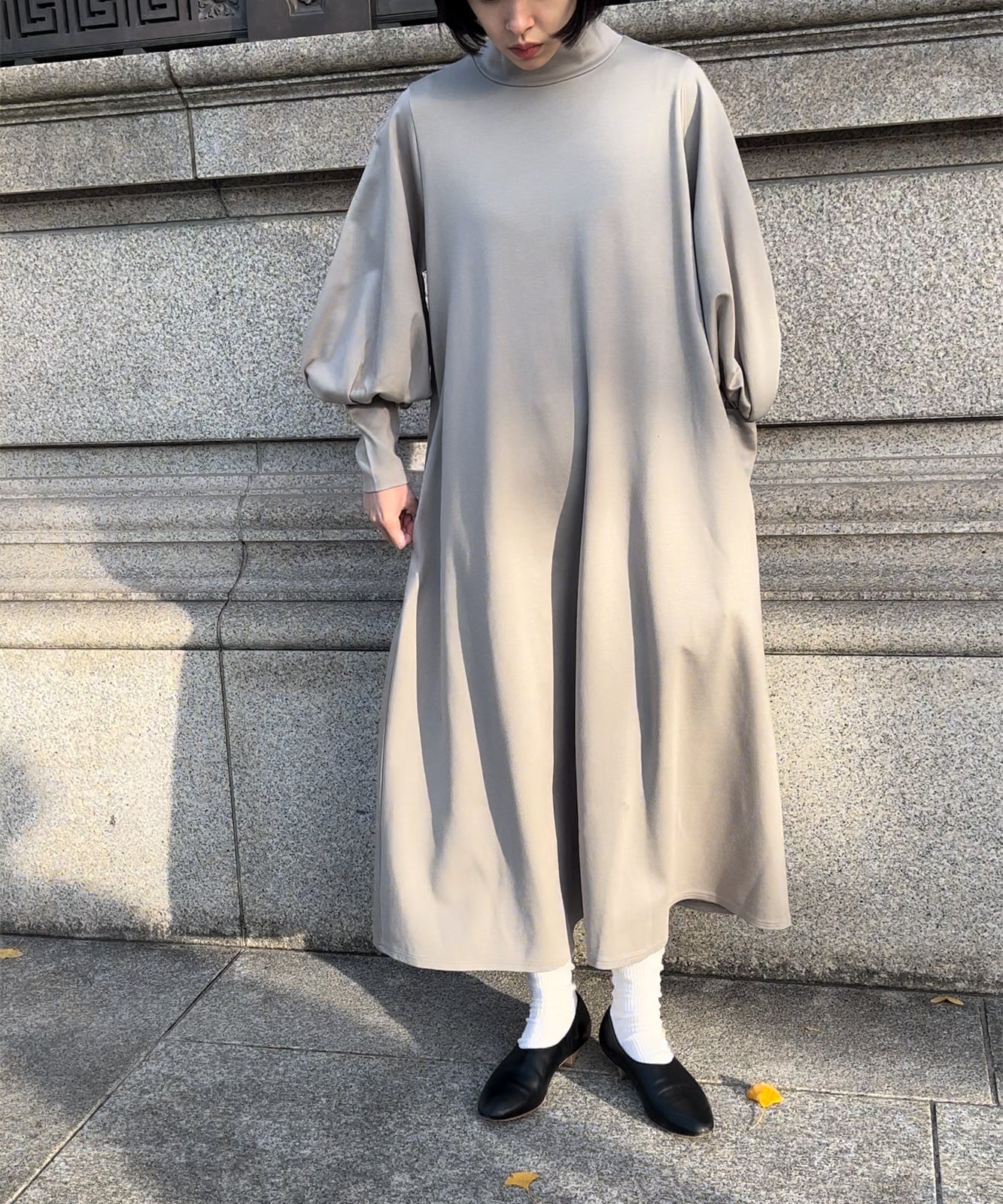 ≪予約販売≫high neck cut sew one piece(ハイネックカットソーワンピース)≪2023年7月14日13:00販売開始≫≪2023年9月下旬発送予定≫