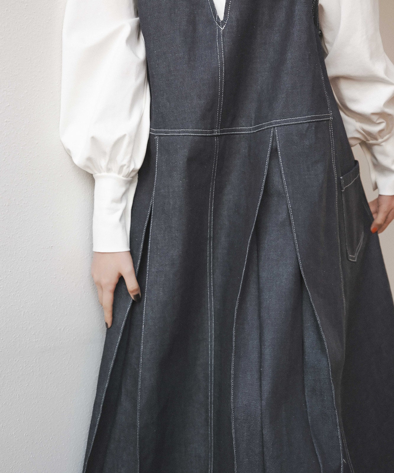 ≪通常販売≫12.5oz denim jumper skirt(12.5オンス デニムジャンパースカート)
