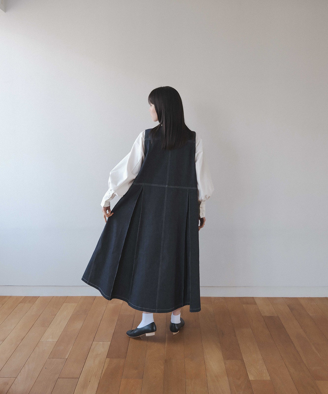 ≪通常販売≫12.5oz denim jumper skirt(12.5オンス デニムジャンパースカート)