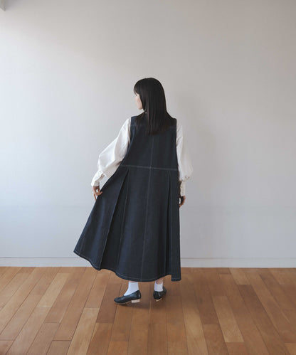 ≪在庫販売≫12.5oz denim jumper skirt（12.5オンス デニムジャンパースカート）