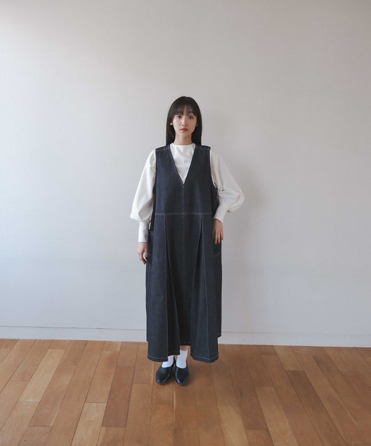 ≪通常販売≫12.5oz denim jumper skirt(12.5オンス デニムジャンパースカート)