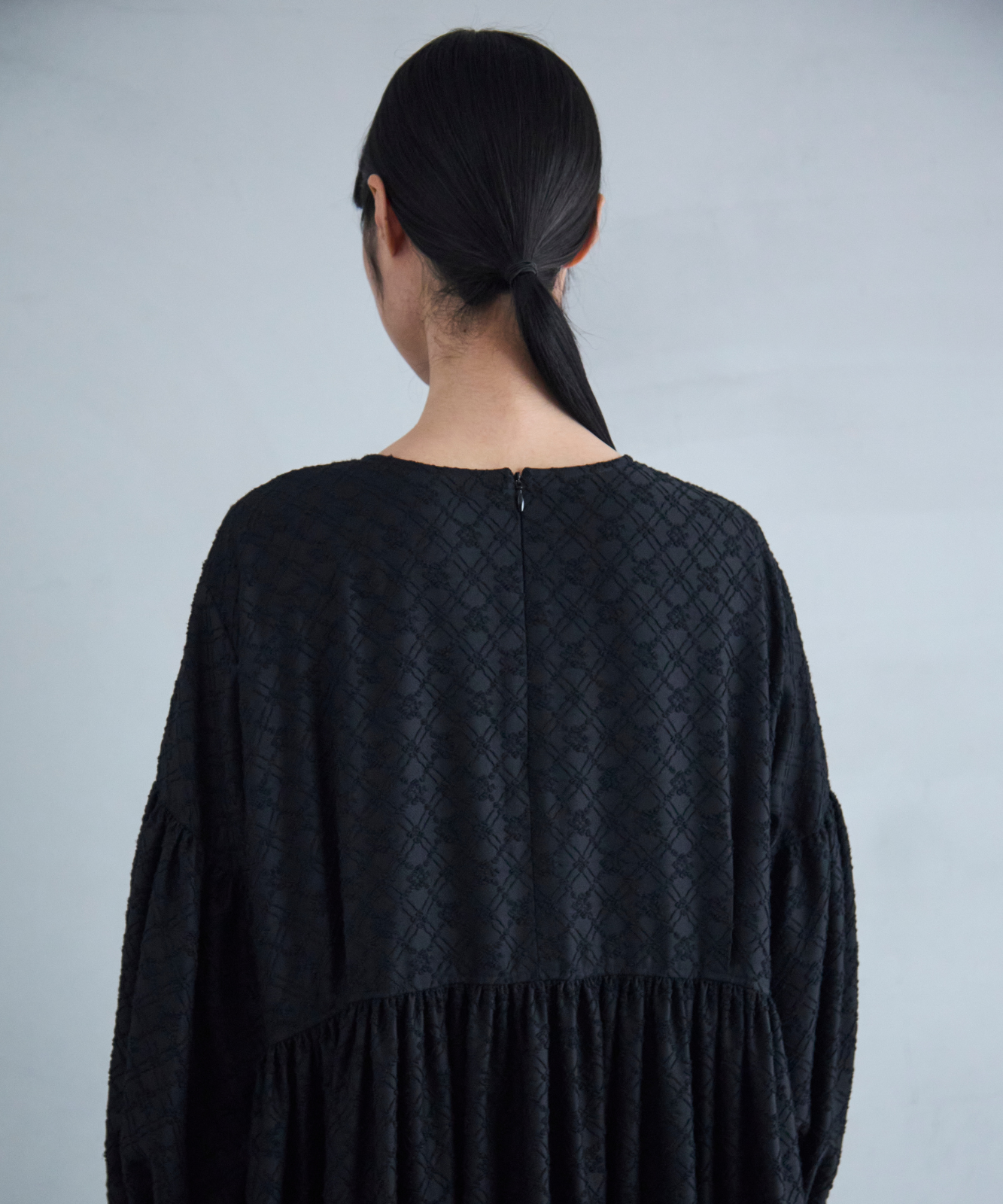 ≪通常販売≫pokopoko jacquard volume one piece(ぽこぽこジャカードボリュームワンピース)