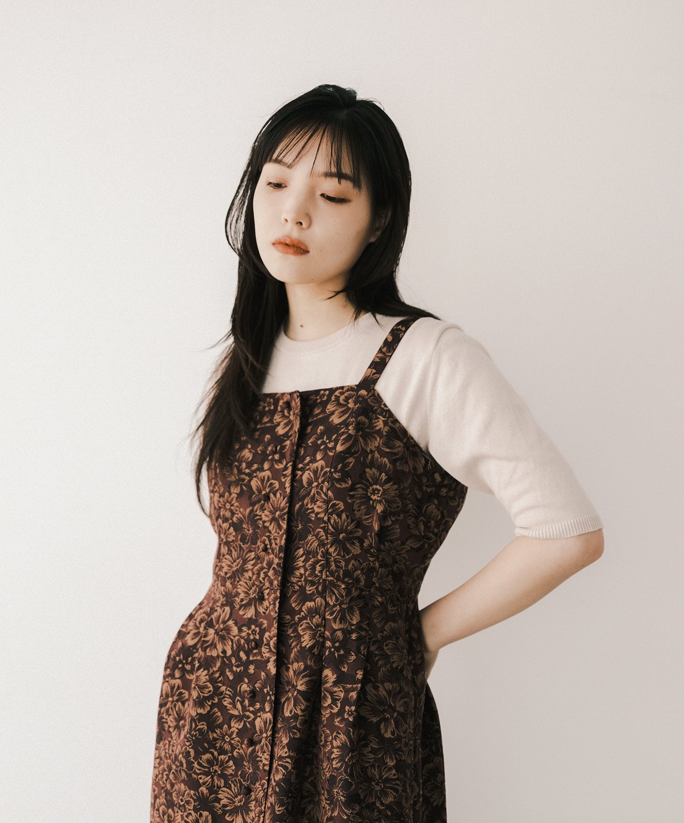 ≪在庫販売≫jacquard square jumper skirt(ジャカードスクエアジャンパースカート)≪2023年10月25日15:00販売開始≫