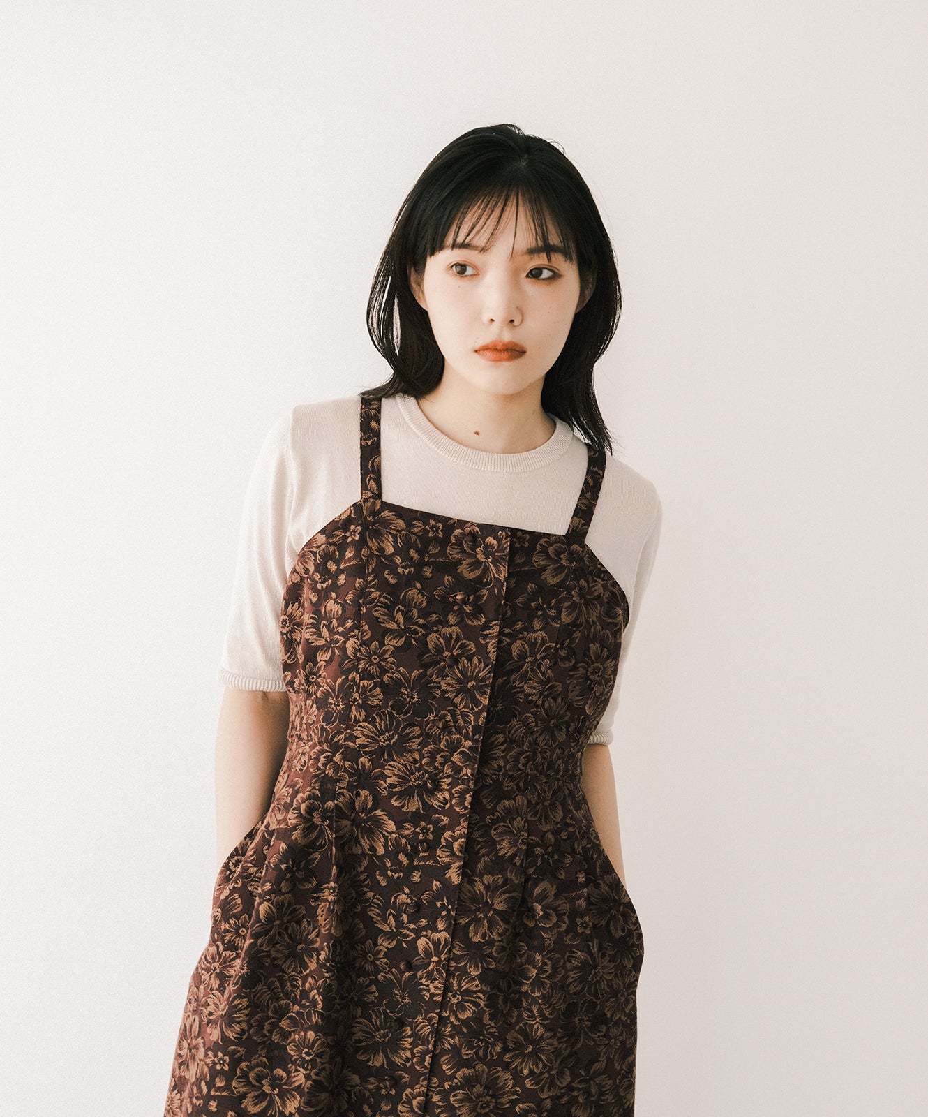 ≪予約販売≫jacquard square jumper skirt(ジャカードスクエアジャンパースカート)≪2023年6月12日21:00販売開始≫≪2023年9月上旬発送予定≫