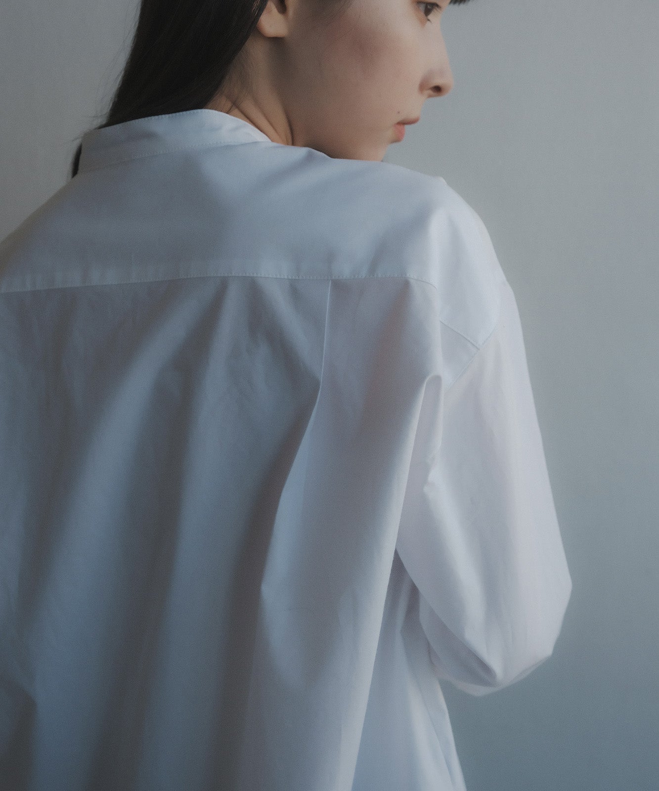 ≪在庫販売≫stand coller long blouse(スタンドカラーロングブラウス)≪2023年8月1日19:00販売開始≫