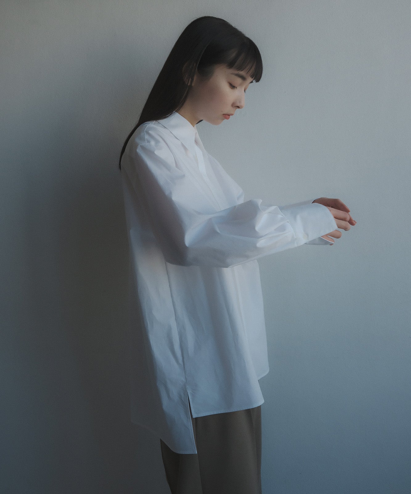 ≪在庫販売≫shirts coller sode powan blouse(シャツカラー袖ぽわんブラウス)≪2023年5月19日13:00販売開始≫