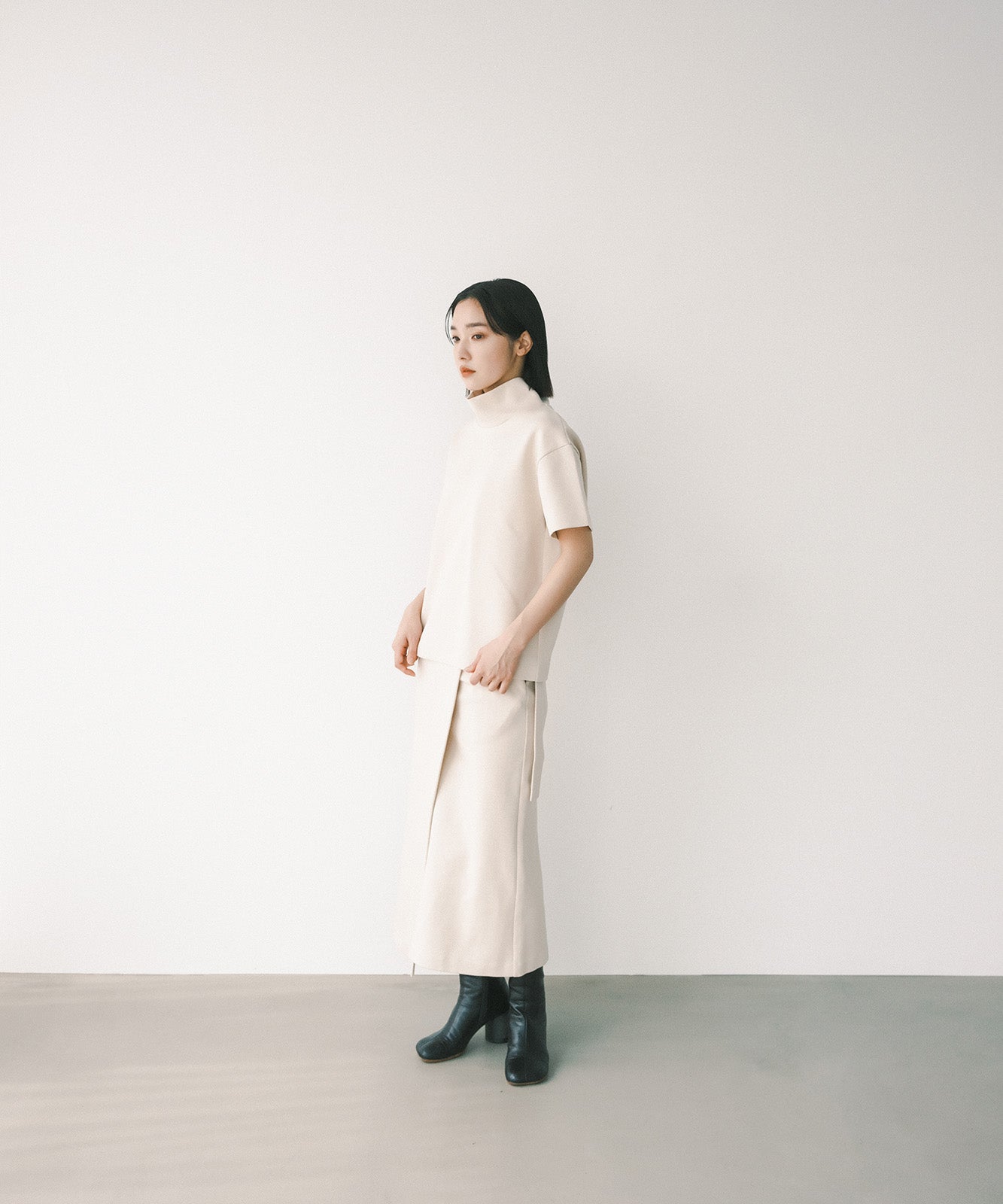 ≪在庫販売≫cardboard high neck pullover(カードボード ハイネックプルオーバー)≪2023年8月1日19:00販売開始≫