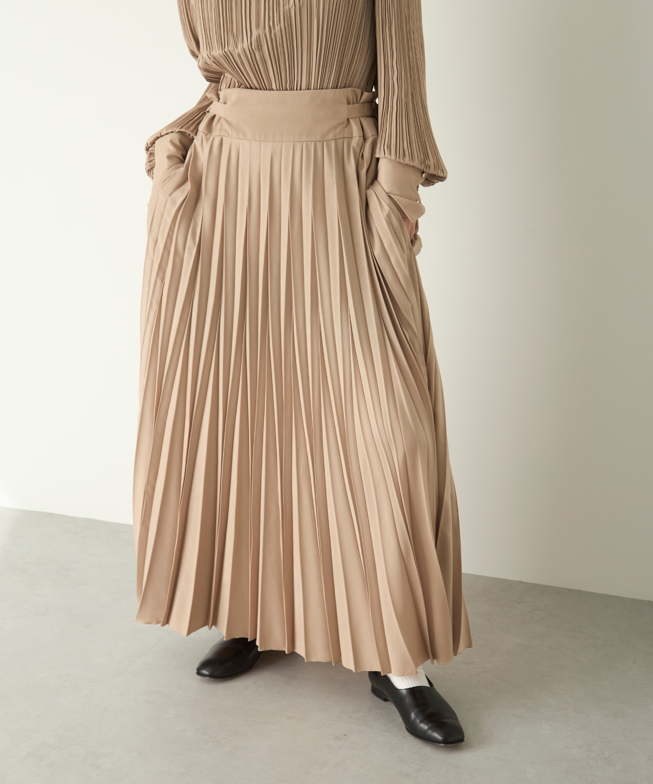 ≪通常販売≫pleats adjust skirt(プリーツアジャストスカート)