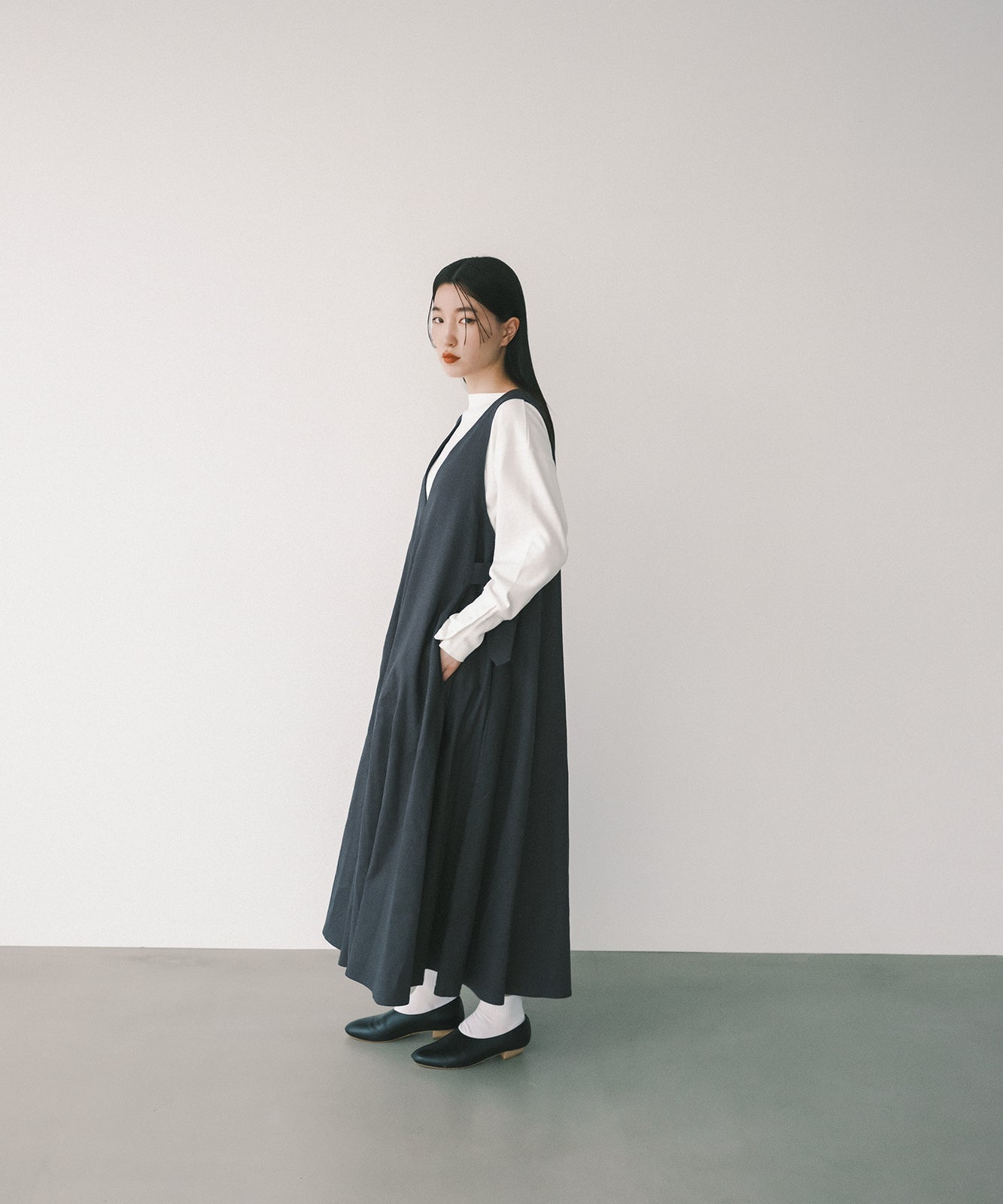 ≪在庫販売≫linen jumper skirt(リネンジャンパースカート)≪2023年6月26日21:00販売開始≫