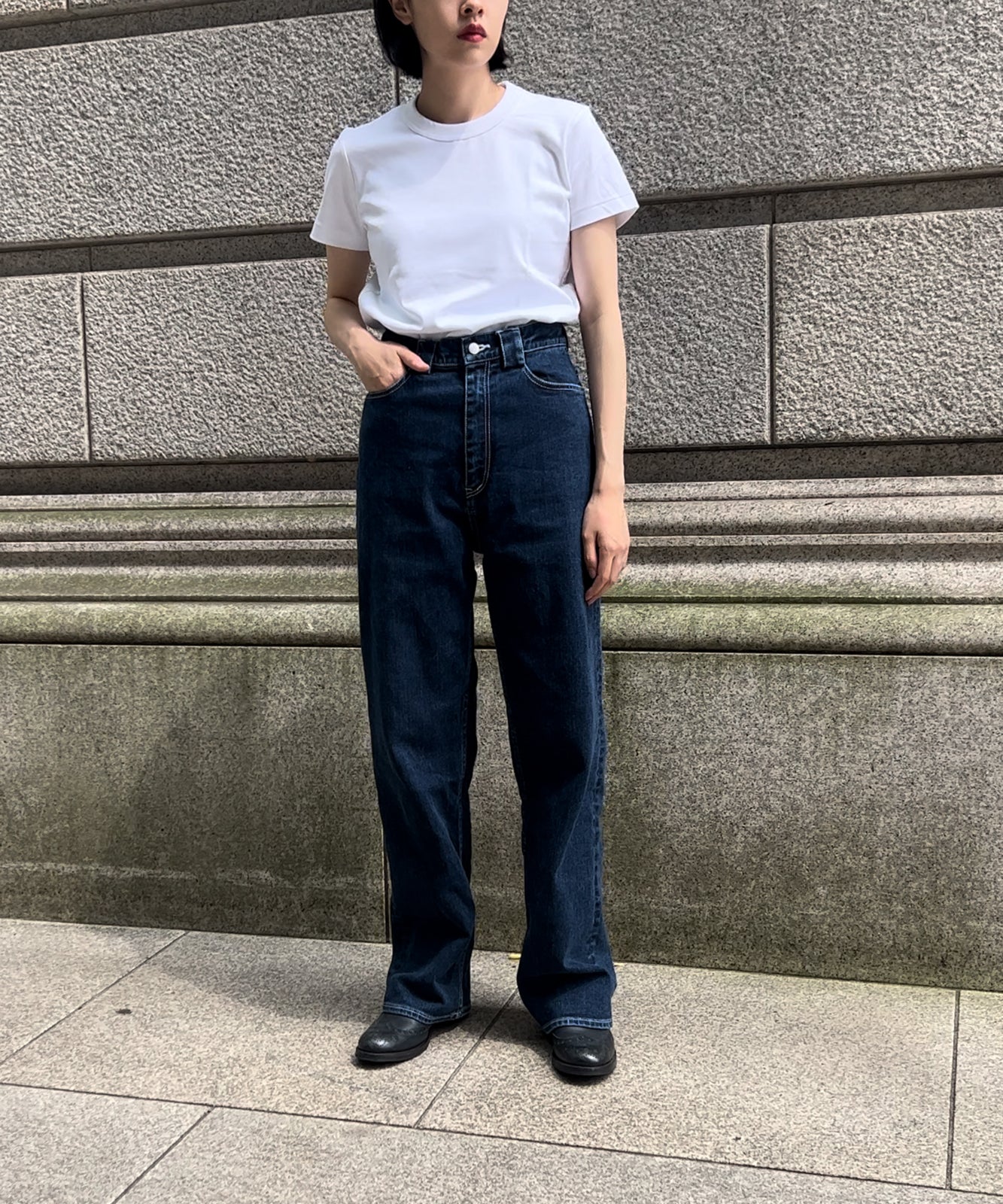≪在庫販売≫stretch straight denim(ストレッチストレートデニム)≪2023年10月11日15:00販売開始≫