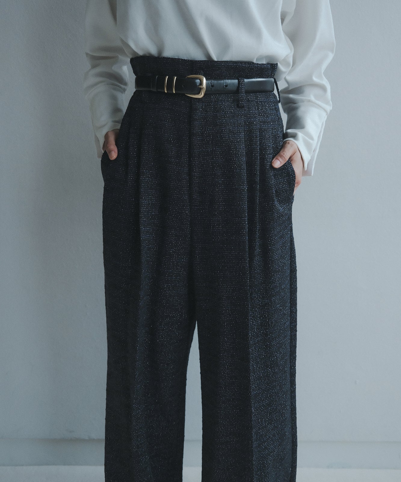 ≪予約販売≫fancy tweed wide pants(ファンシーツイードワイドパンツ)≪2023年7月3日21:00販売開始≫≪2023年9月下旬発送予定≫