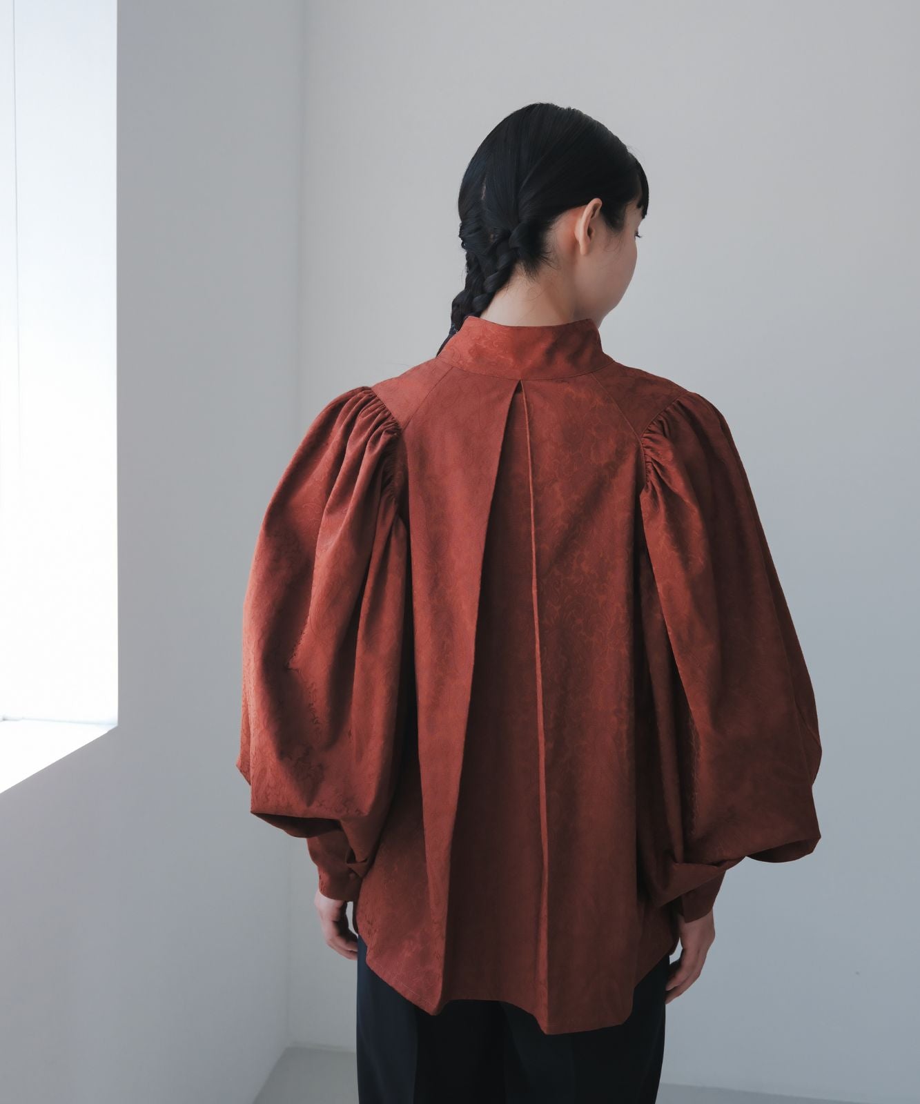 ≪予約販売≫super volume jacquard blouse(スーパーボリュームジャカードブラウス)≪2023年8月21日19:00販売開始≫≪2023年11月下旬発送予定≫