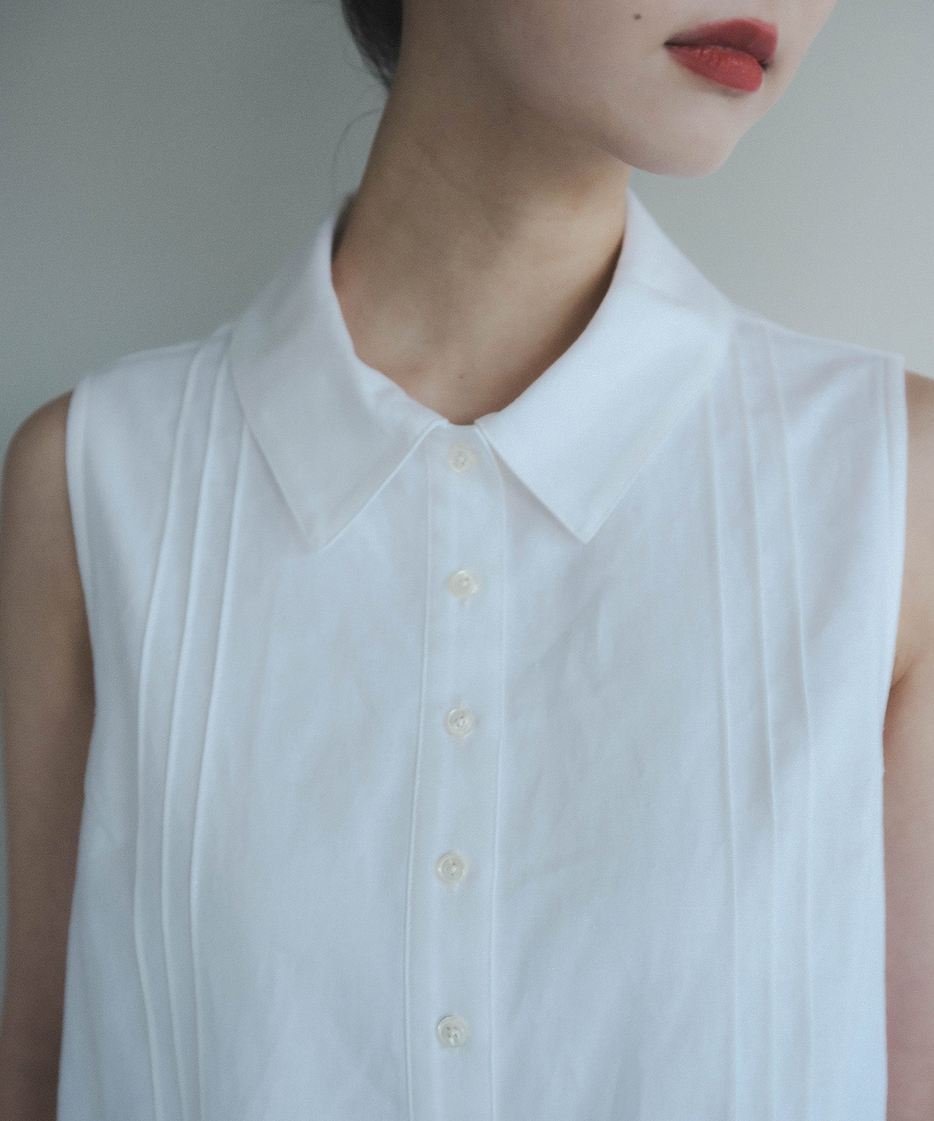 ≪予約販売≫cotton linen no sleeve blouse(コットンリネンノースリーブブラウス)≪2023年5月19日13:00販売開始≫≪2023年7月下旬発送予定≫