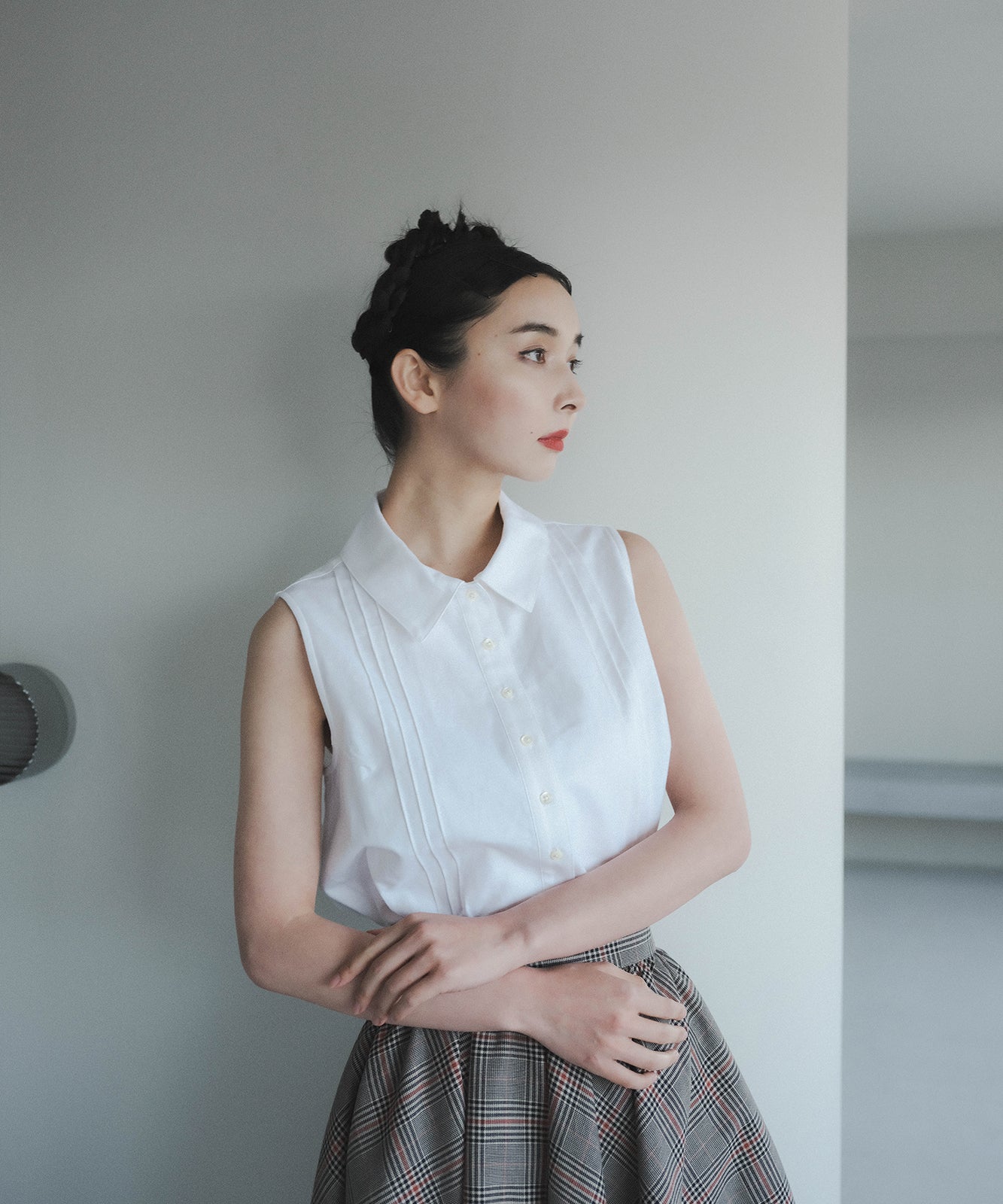 ≪予約販売≫cotton linen no sleeve blouse(コットンリネンノースリーブブラウス)≪2023年5月19日13:00販売開始≫≪2023年7月下旬発送予定≫
