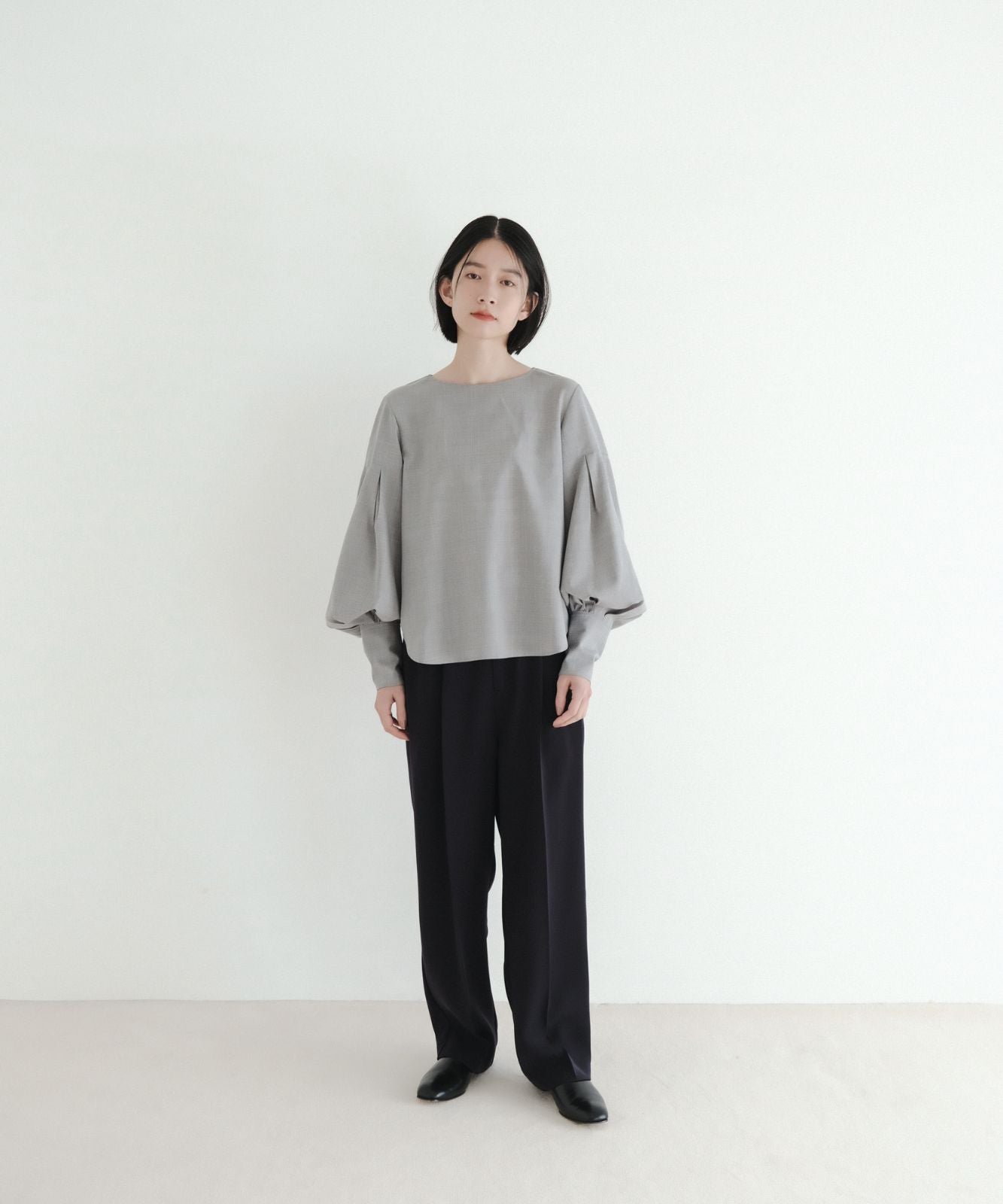 ≪通常販売≫easy wool toro blouse(イージーウールトロブラウス)