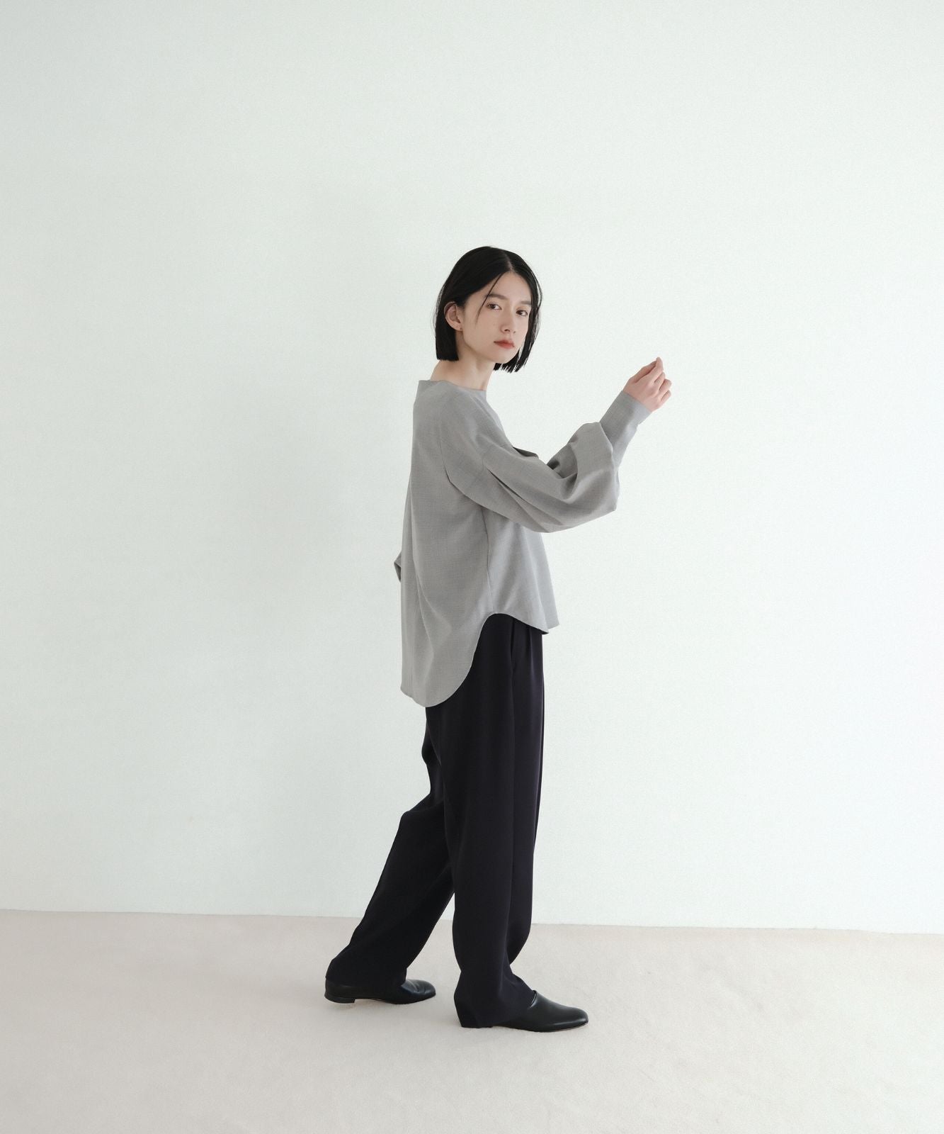 ≪通常販売≫easy wool toro blouse(イージーウールトロブラウス)