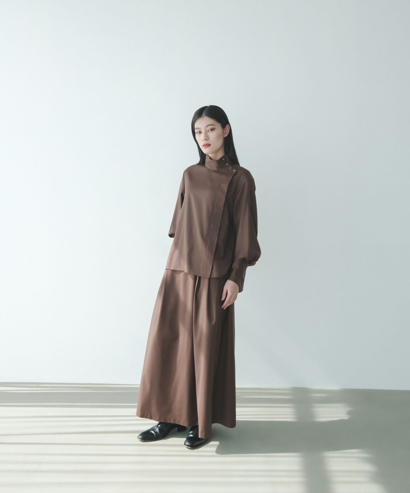 ≪予約販売≫high neck primitive flap blouse - long sleeve -(ハイネックプリミティブフラップブラウス -ロングスリーブ-)≪2023年11月6日15:00販売開始≫≪2024年1月下旬以降発送予定≫