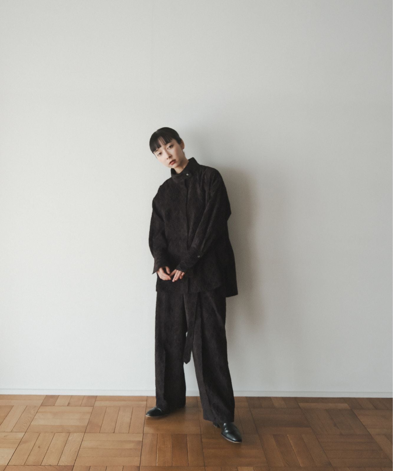≪予約販売≫"shibafu" highneck jacquard long blouse("shibafu" ハイネックジャカードロングブラウス)≪2023年10月30日15:00販売開始≫≪2024年1月下旬以降発送予定≫