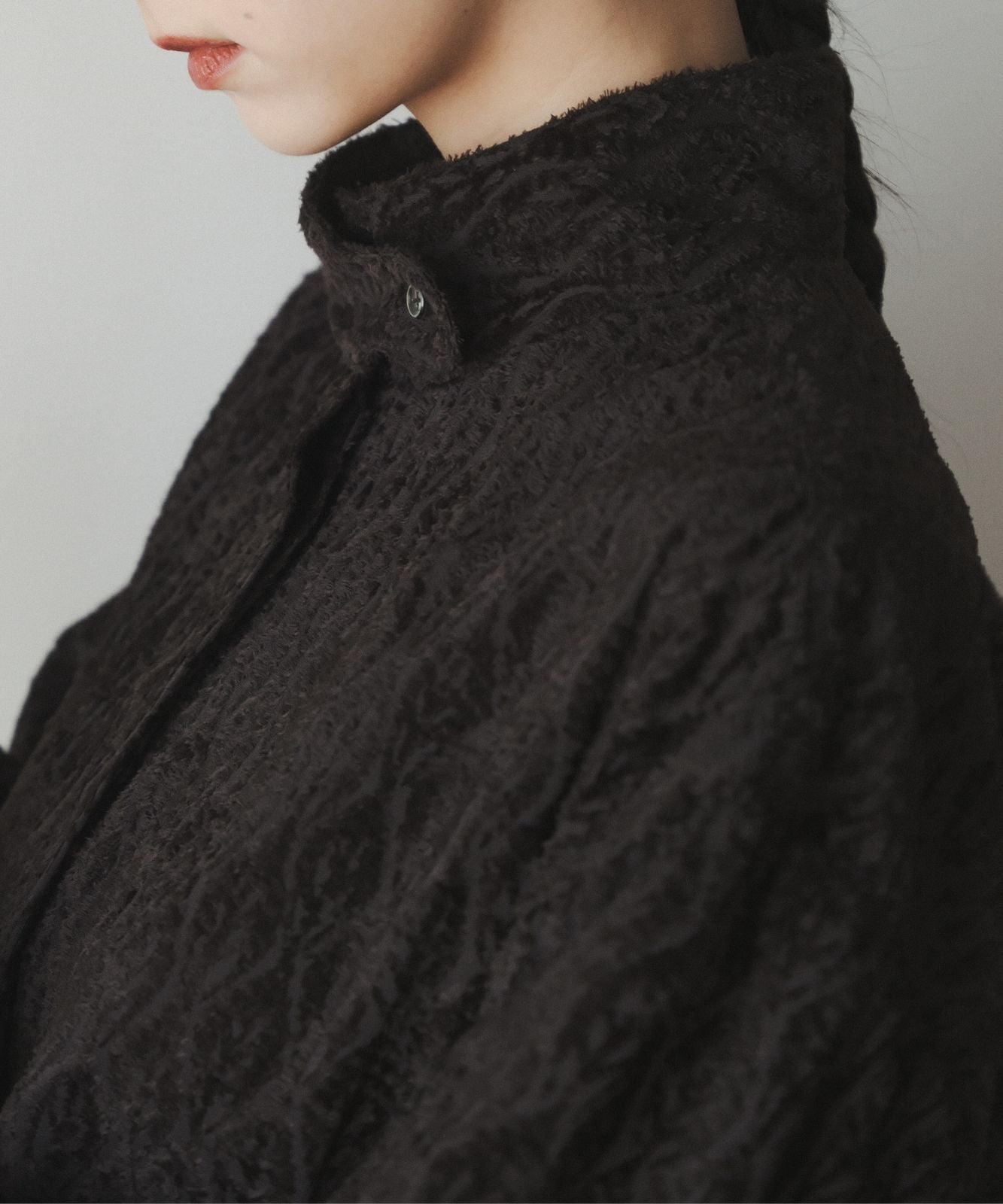 ≪予約販売≫"shibafu" highneck jacquard long blouse("shibafu" ハイネックジャカードロングブラウス)≪2023年10月30日15:00販売開始≫≪2024年1月下旬以降発送予定≫