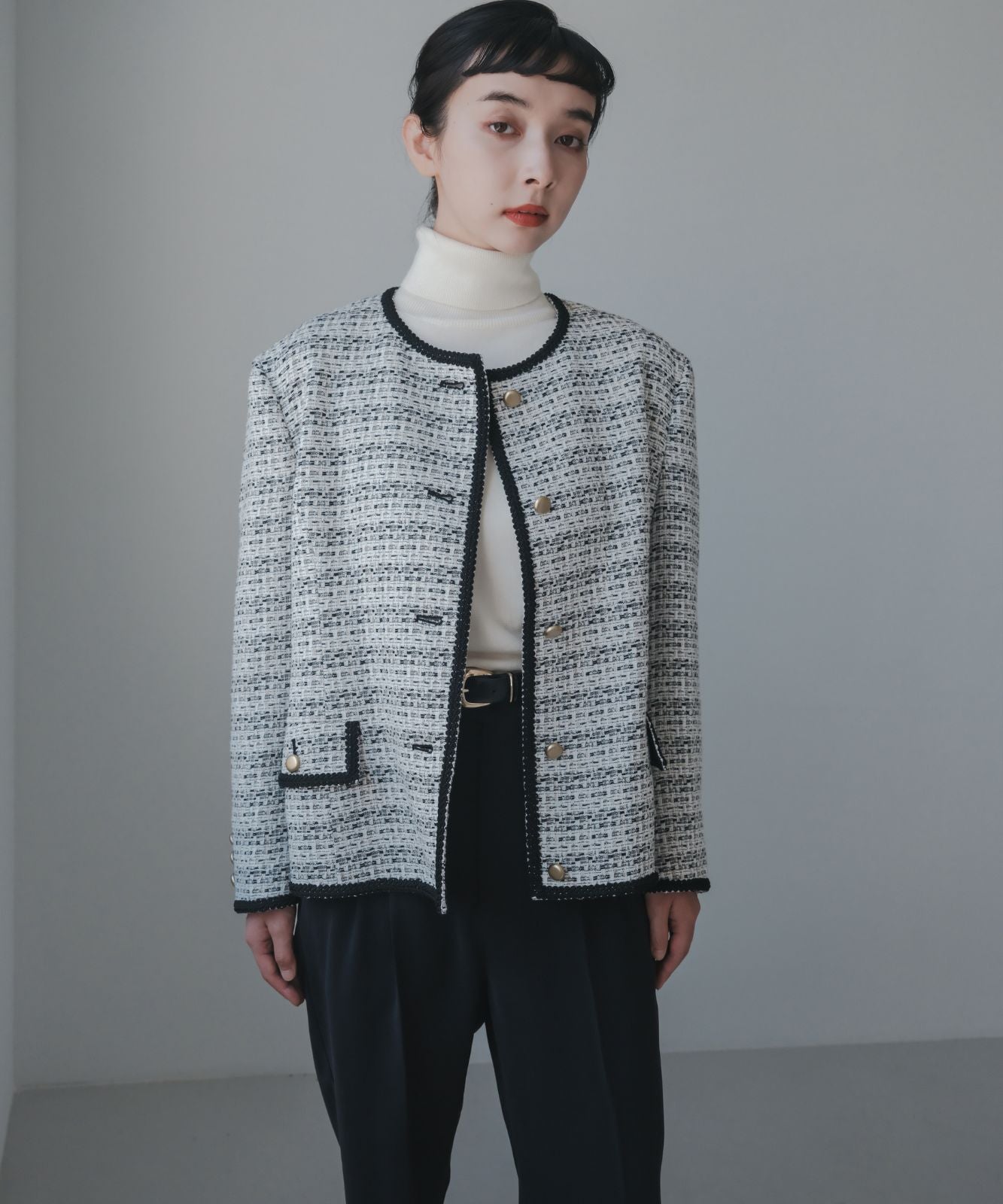 ≪予約販売≫pripela tweed jacket(プリペラツイードジャケット)≪2023年8月23日19:00販売開始≫≪2023年12月下旬発送予定≫