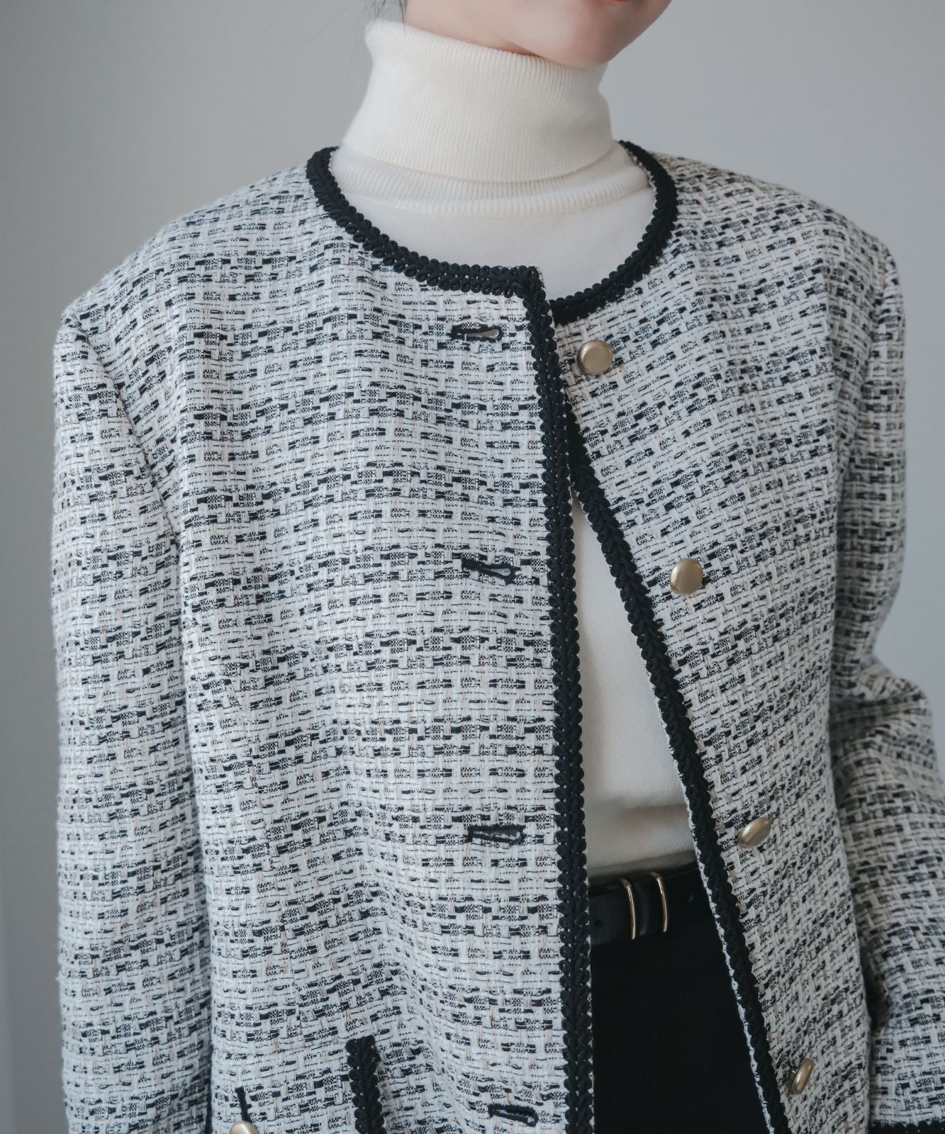 ≪予約販売≫pripela tweed jacket(プリペラツイードジャケット)≪2023年8月23日19:00販売開始≫≪2023年12月下旬発送予定≫