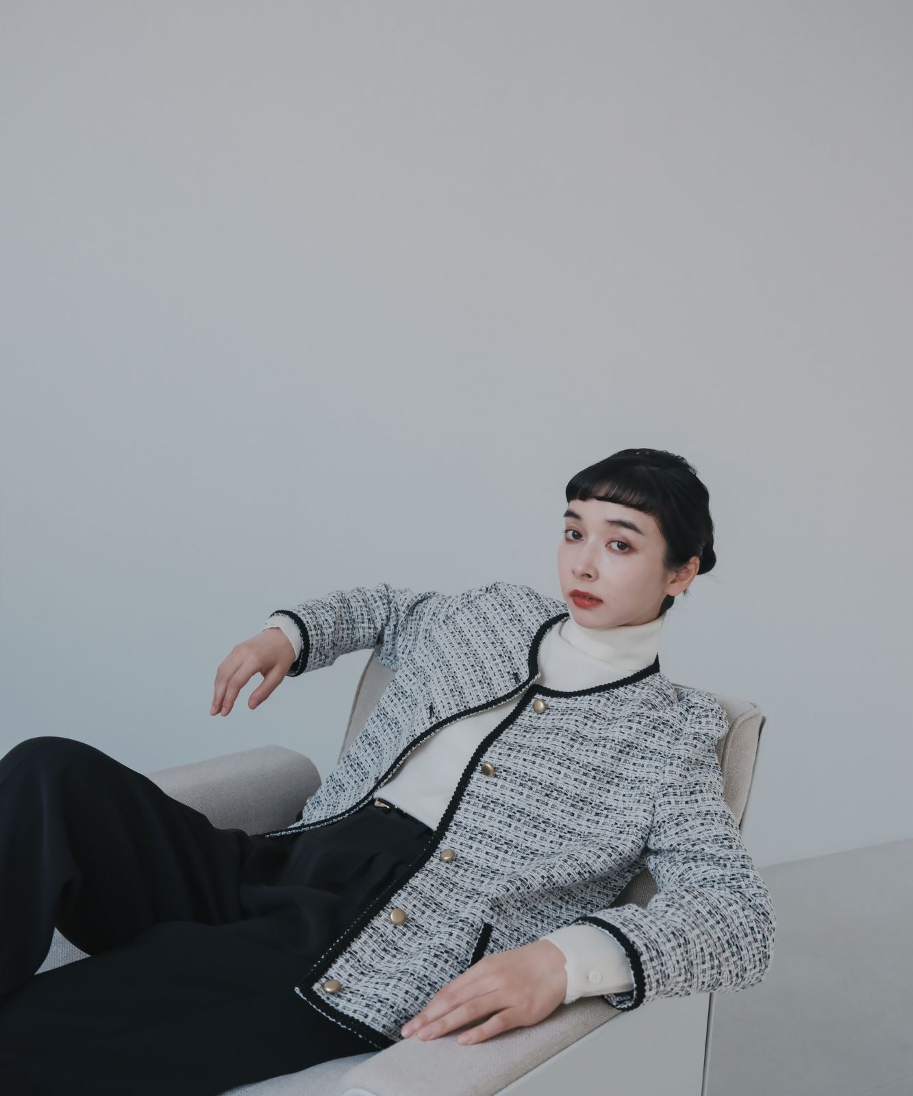 ≪予約販売≫pripela tweed jacket(プリペラツイードジャケット)≪2023年8月23日19:00販売開始≫≪2023年12月下旬発送予定≫