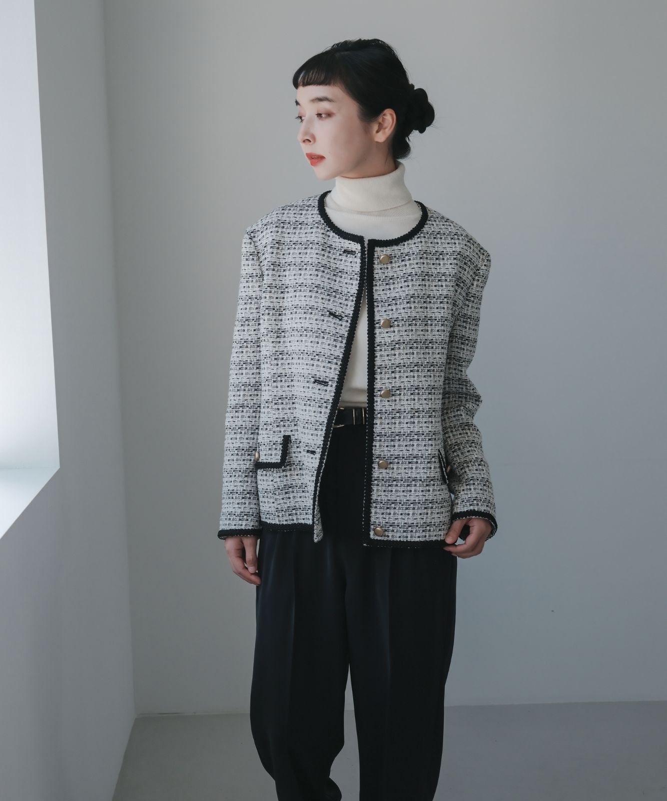 ≪予約販売≫pripela tweed jacket(プリペラツイードジャケット)≪2023年8月23日19:00販売開始≫≪2023年12月下旬発送予定≫