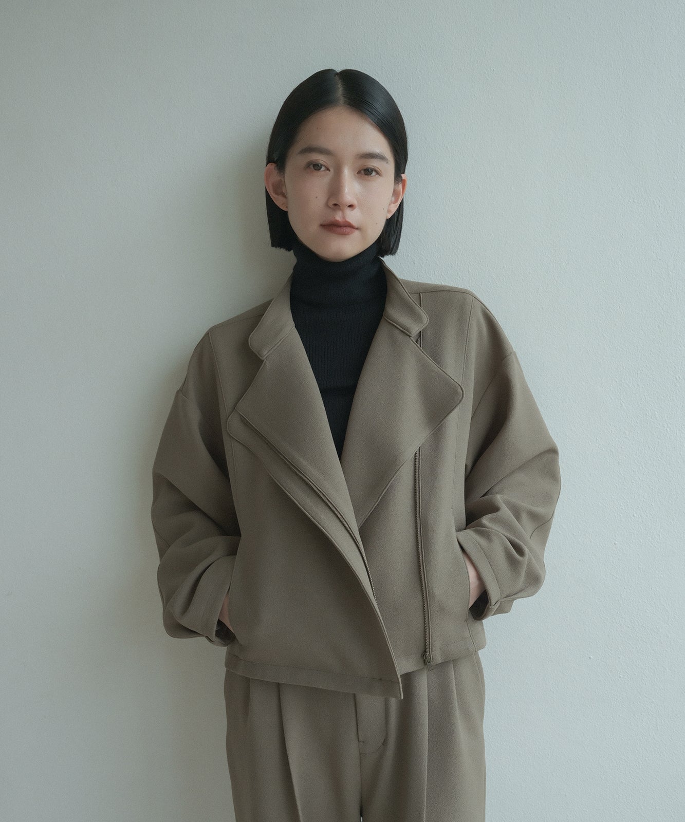 ≪予約販売≫double fold riders jacket(ダブルフォールド ライダースジャケット)≪2023年8月16日19:00販売開始≫≪2023年10月下旬発送予定≫