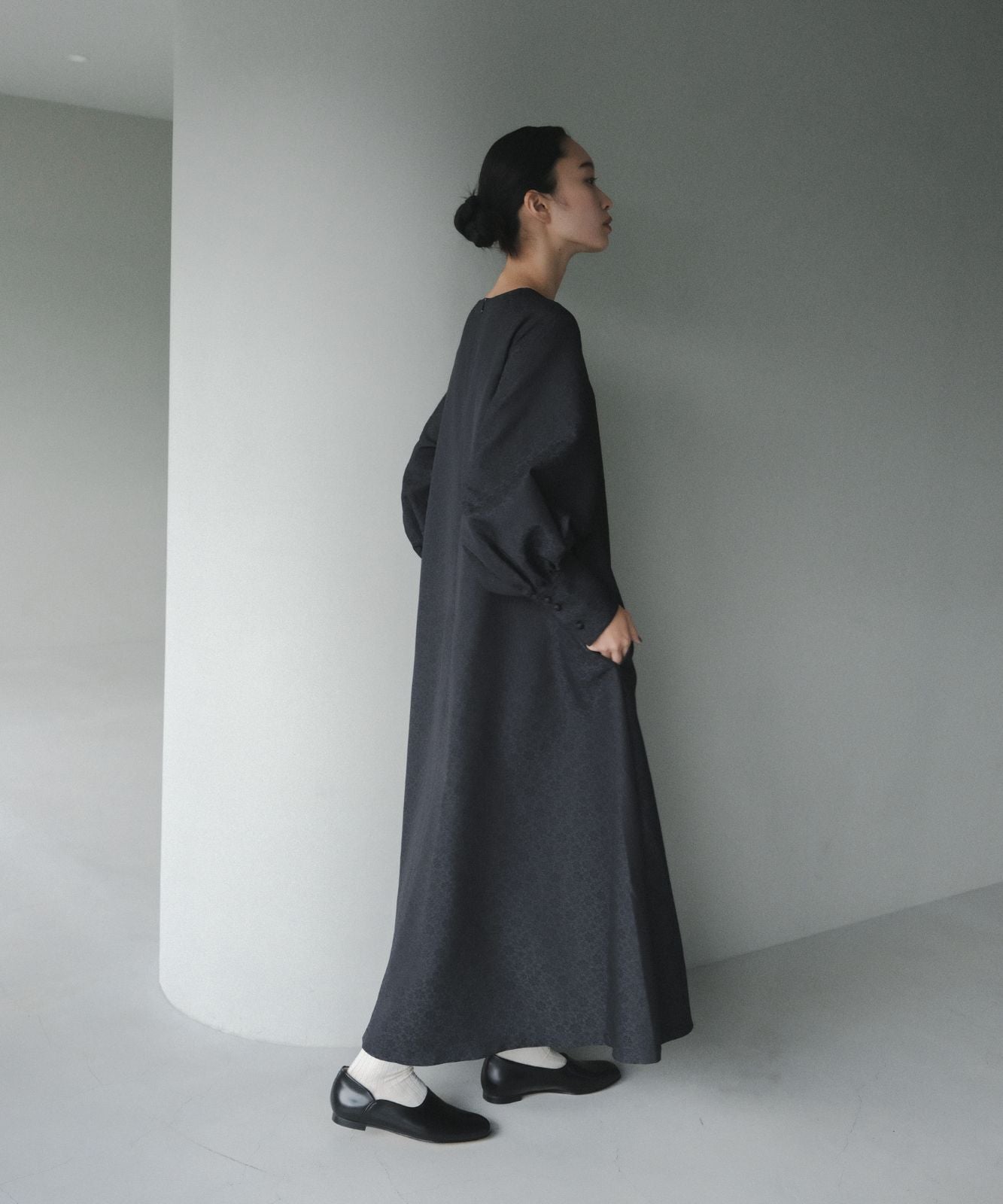 ≪予約販売≫【THE DRESS #48】lame jacquard flare onepiece(ラメジャカードフレアワンピース)≪2023年8月28日15:00販売開始≫≪2023年11月上旬発送予定≫