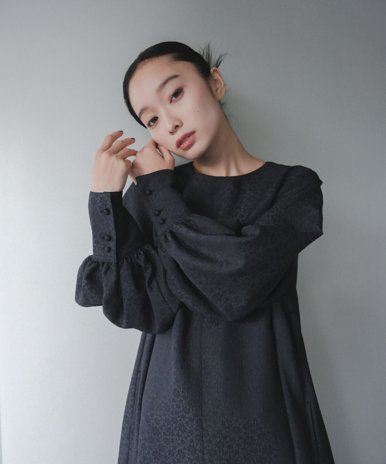 ≪予約販売≫【THE DRESS #48】lame jacquard flare onepiece(ラメジャカードフレアワンピース)≪2023年8月28日15:00販売開始≫≪2023年11月上旬発送予定≫