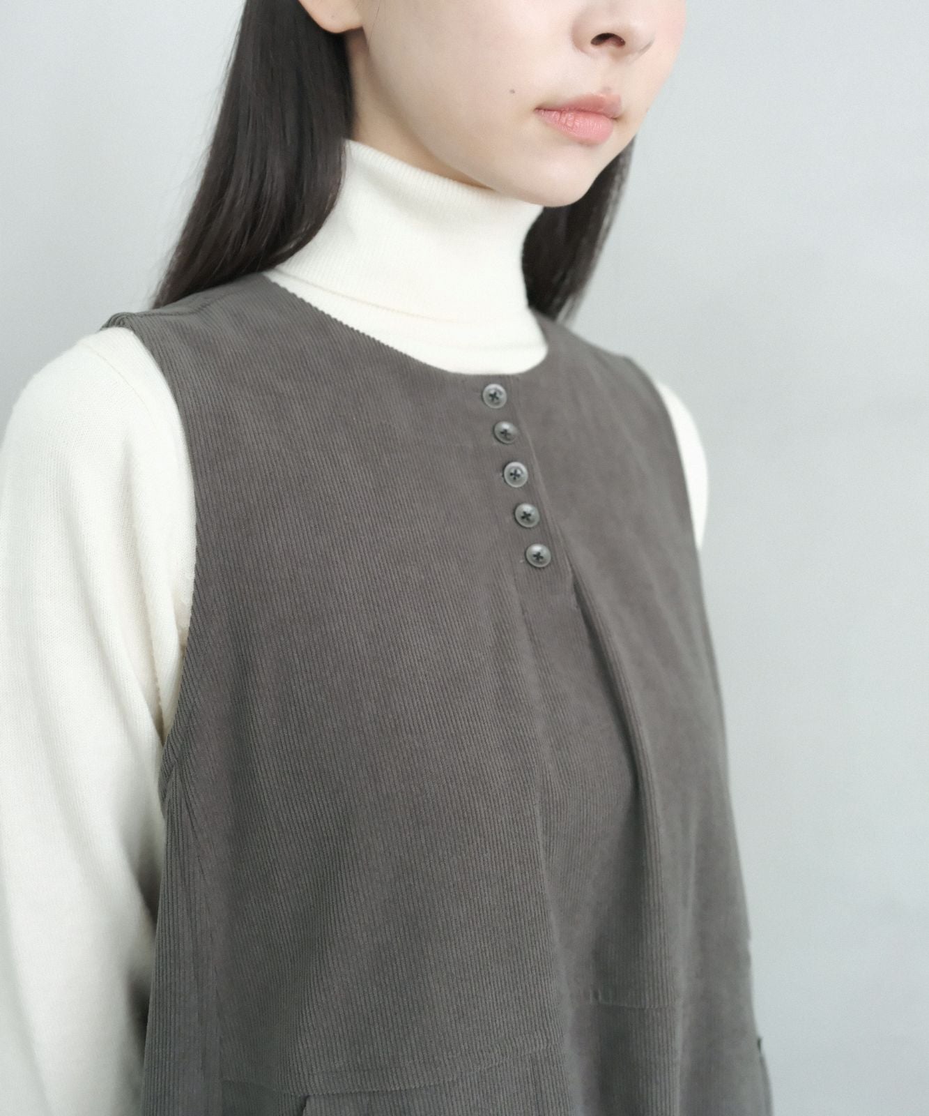 ≪通常販売≫corduroy jumper skirt(コーデュロイジャンパースカート)