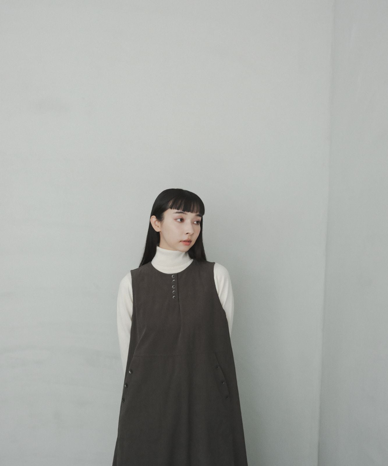 ≪在庫販売≫corduroy jumper skirt（コーデュロイジャンパースカート）