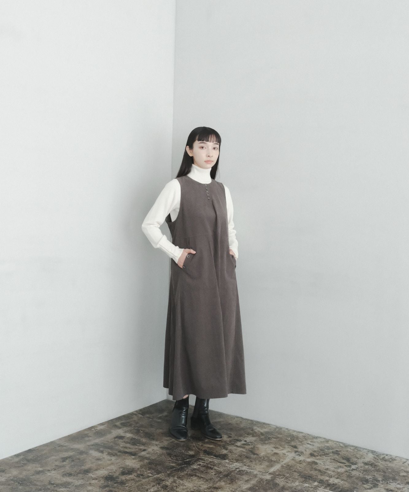 ≪通常販売≫corduroy jumper skirt(コーデュロイジャンパースカート)