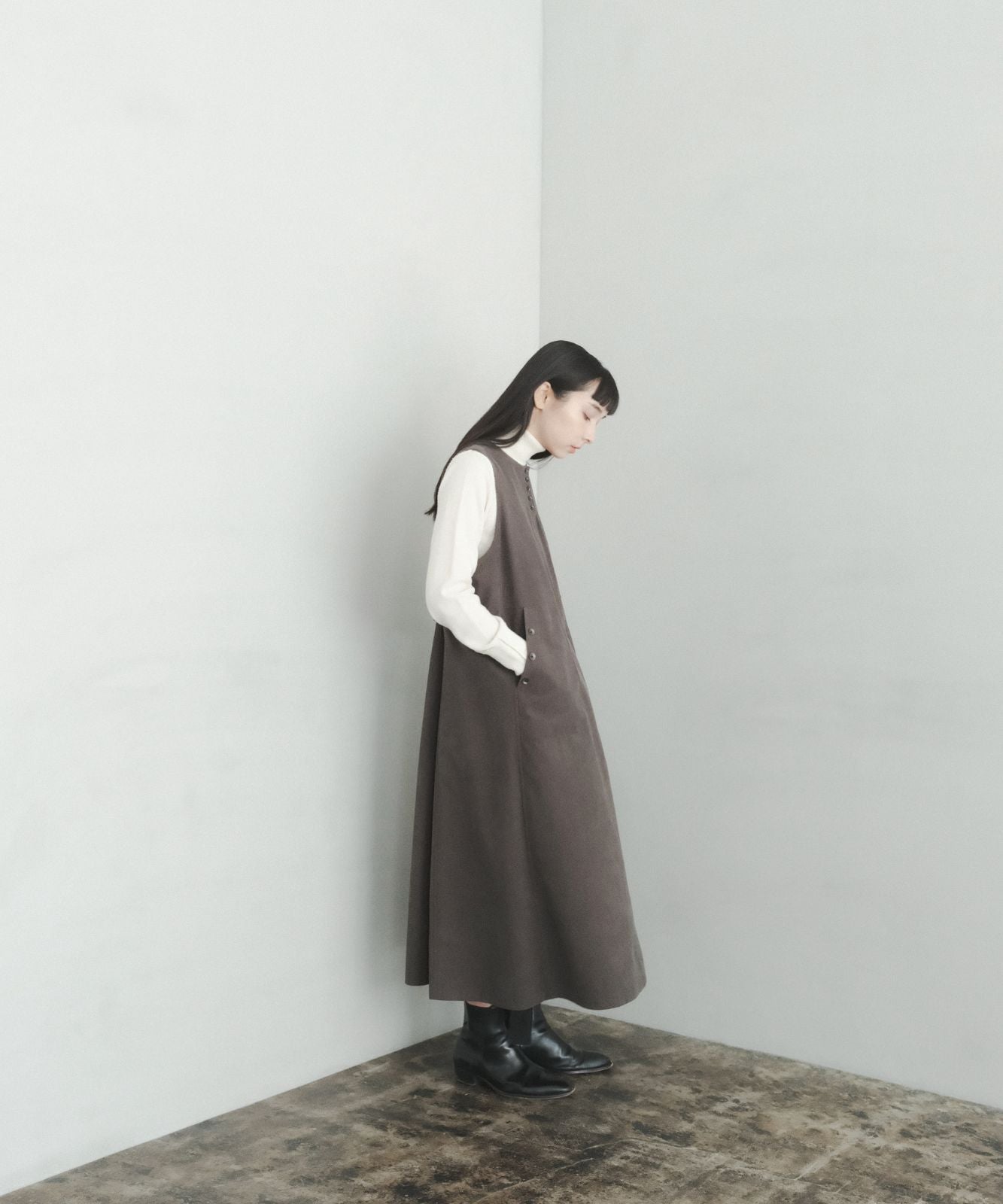 ≪通常販売≫corduroy jumper skirt(コーデュロイジャンパースカート)