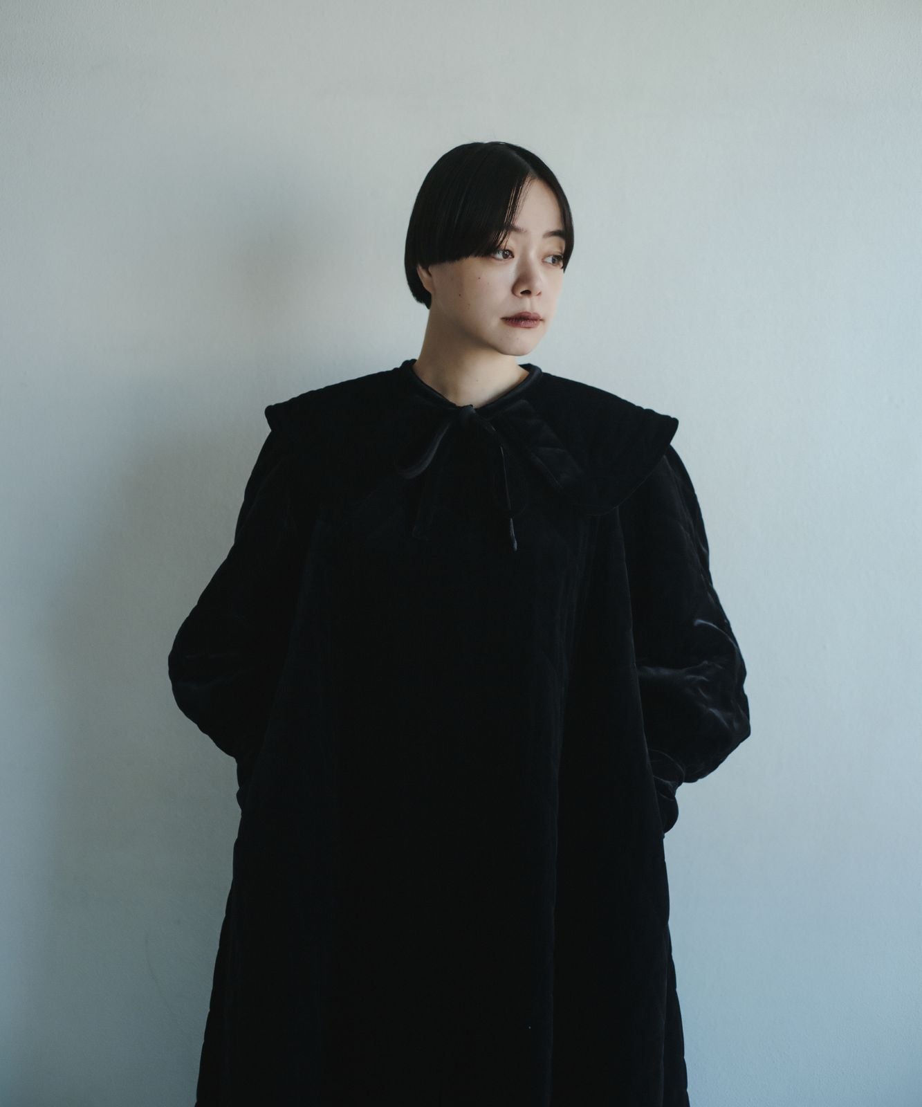 ≪予約販売≫【THE DRESS #53】velour quilting one piece(ベロアキルティングワンピース)≪2023年9月20日15:00販売開始≫≪2023年11月下旬以降発送予定≫