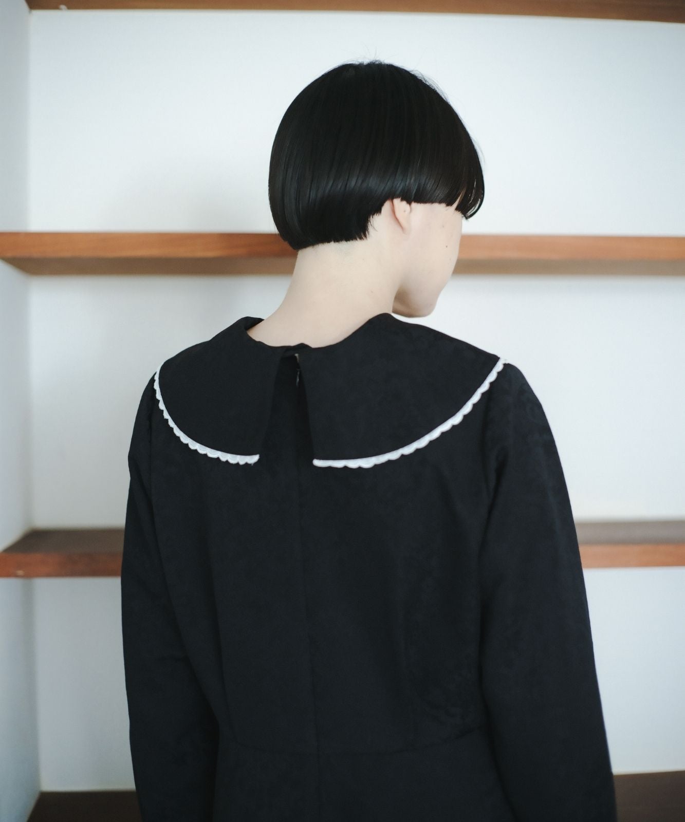 ≪予約販売≫【THE DRESS #52】big lace collar jacquard dress(ビッグレースカラージャカードドレス)≪2023年10月2日15:00販売開始≫≪2024年1月下旬以降発送予定≫