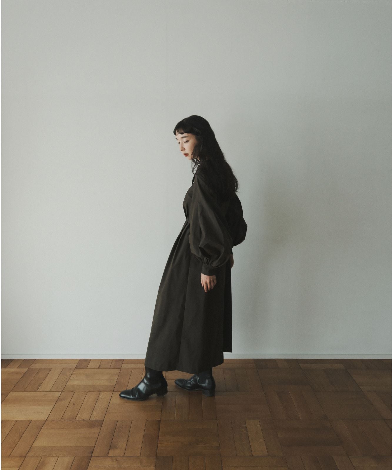 ≪予約販売≫nylon sode volume onepiece(ナイロン袖ボリュームワンピース)≪2023年10月2日15:00販売開始≫≪2023年12月下旬以降発送予定≫