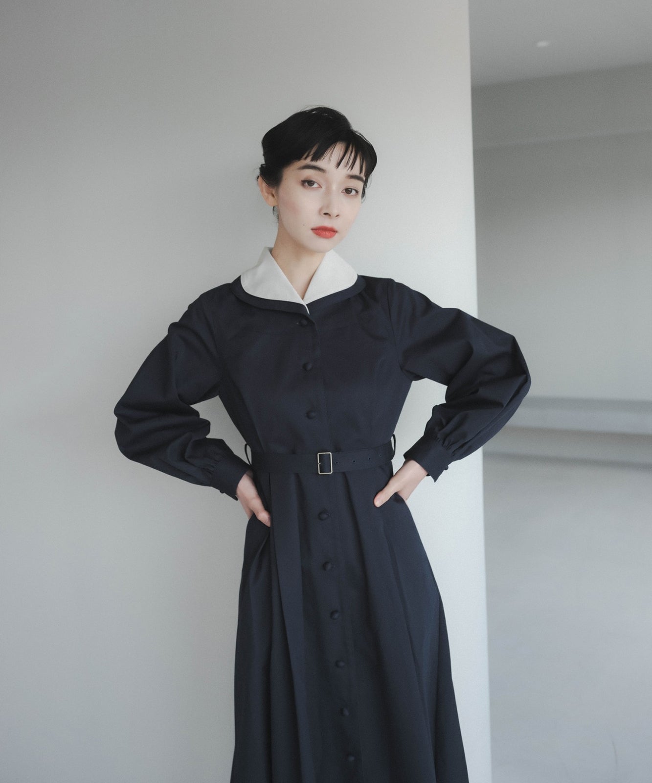 ≪予約販売≫double coller retro onepiece(ダブルカラーレトロワンピース)≪2023年6月21日21:00販売開始≫≪2023年9月上旬発送予定≫