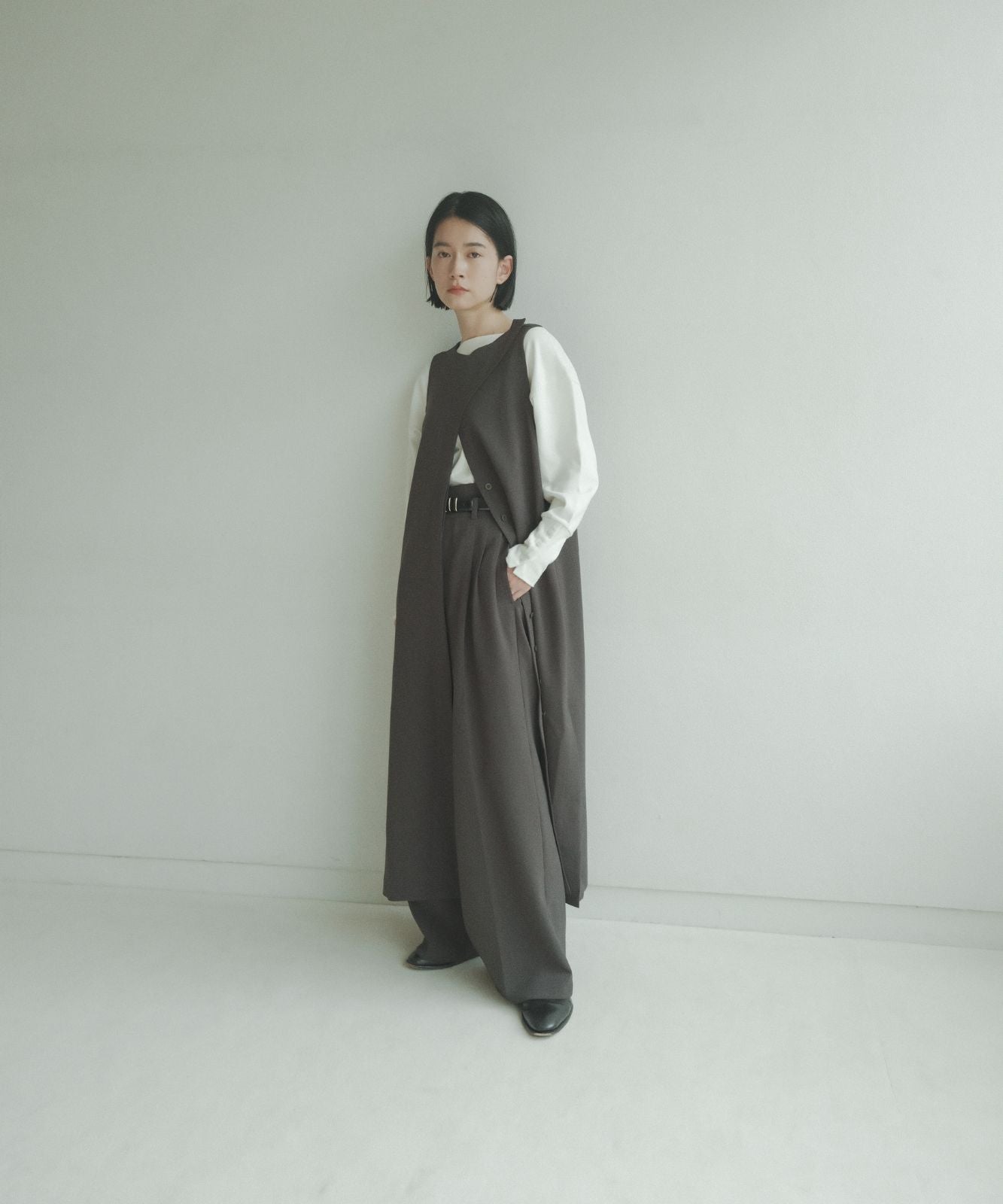 ≪予約販売≫melange long gilet(メランジロングジレ)≪2023年8月21日19:00販売開始≫≪2023年11月上旬発送予定≫