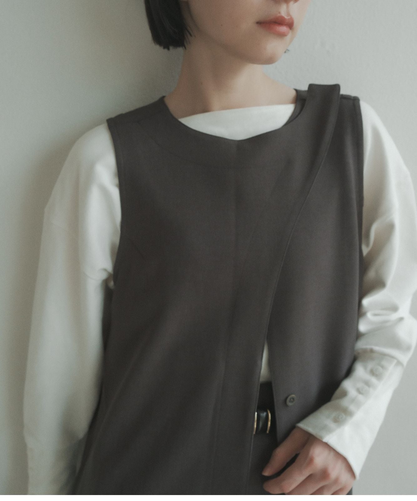 ≪予約販売≫melange long gilet(メランジロングジレ)≪2023年8月21日19:00販売開始≫≪2023年11月上旬発送予定≫