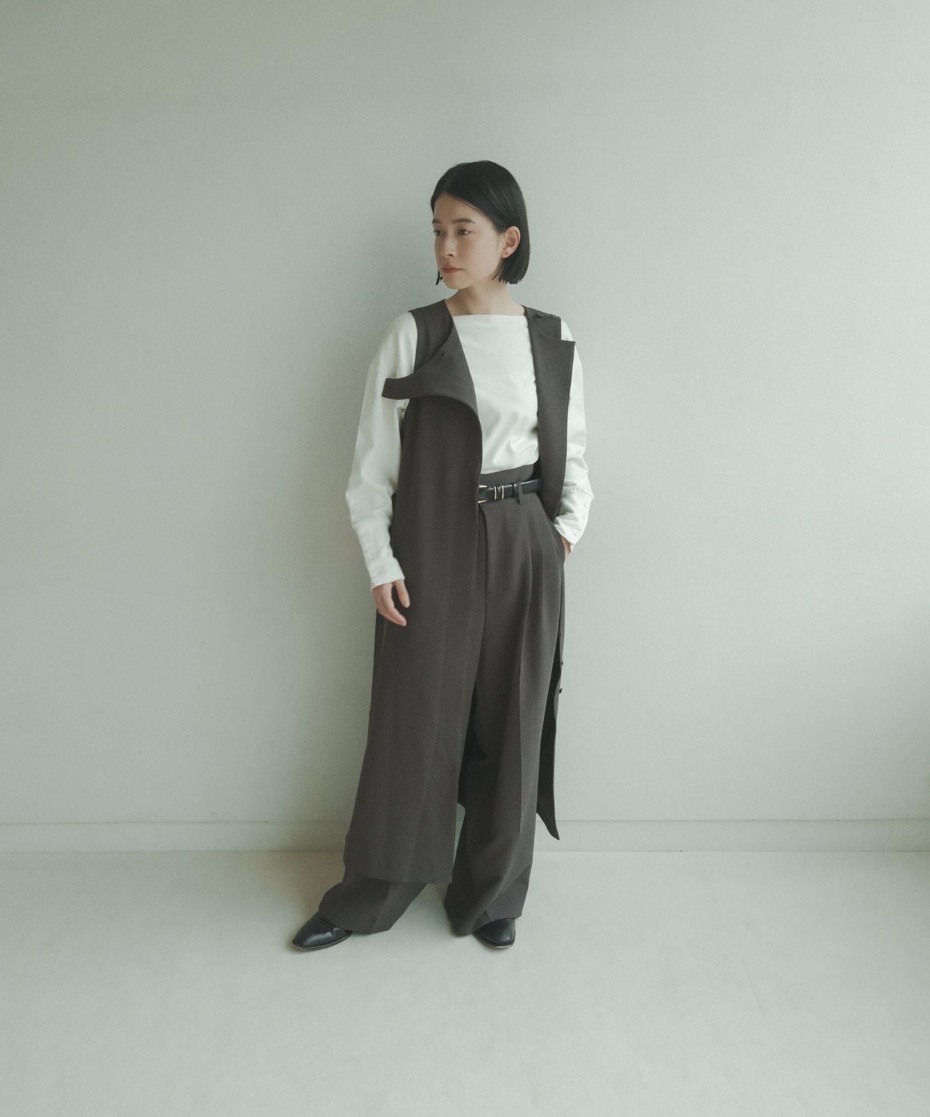 ≪予約販売≫melange long gilet(メランジロングジレ)≪2023年8月21日19:00販売開始≫≪2023年11月上旬発送予定≫