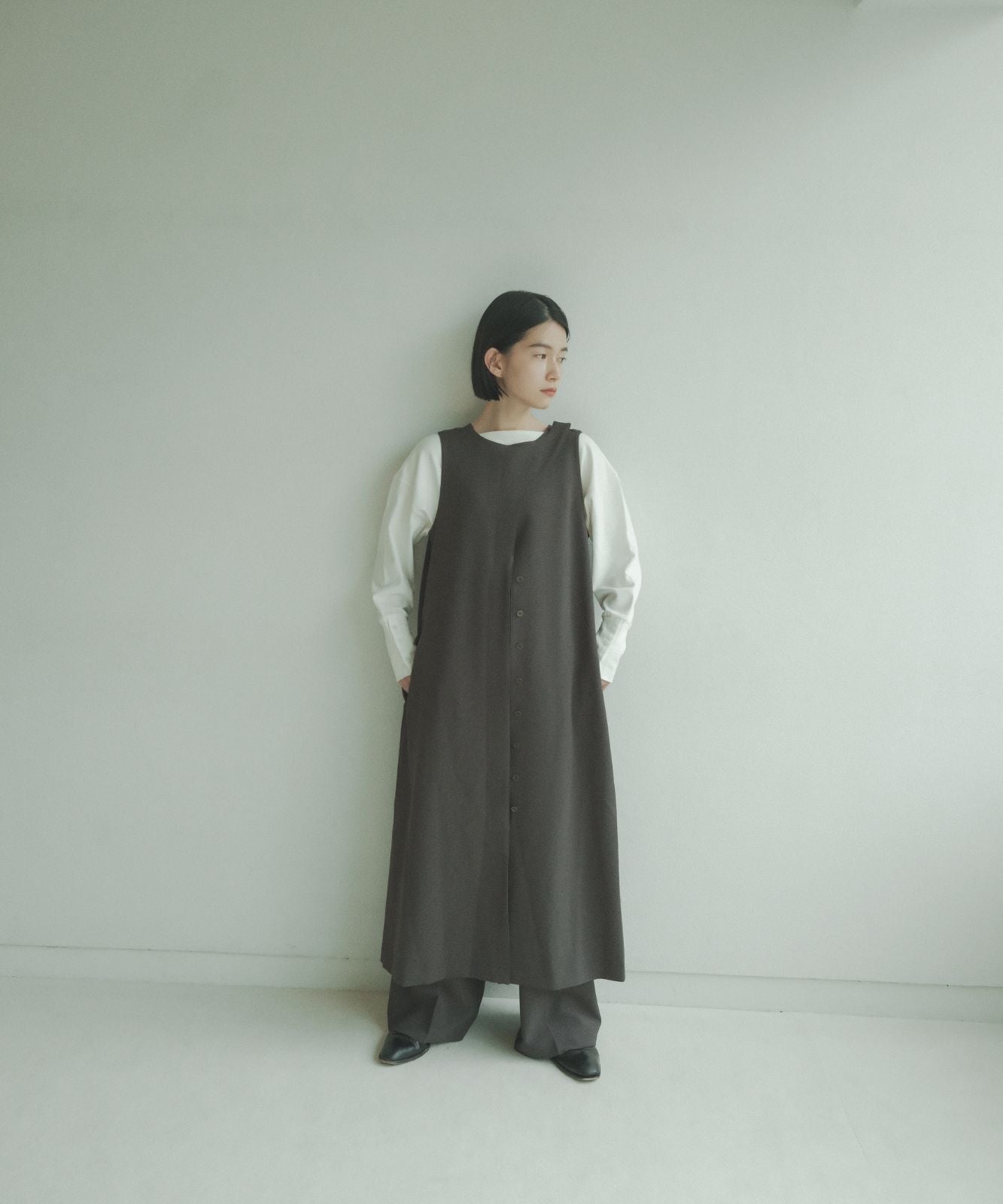 ≪予約販売≫melange long gilet(メランジロングジレ)≪2023年8月21日19:00販売開始≫≪2023年11月上旬発送予定≫
