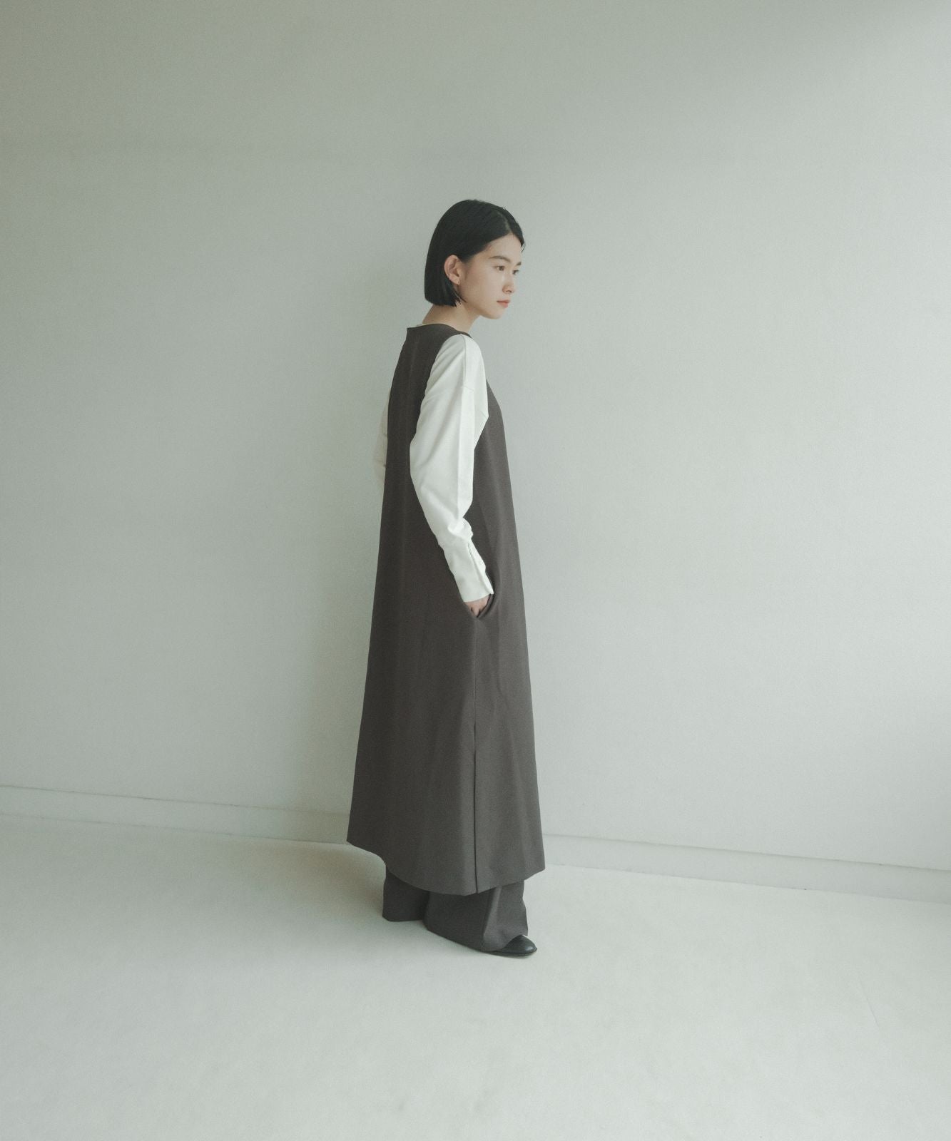 ≪予約販売≫melange long gilet(メランジロングジレ)≪2023年8月21日19:00販売開始≫≪2023年11月上旬発送予定≫