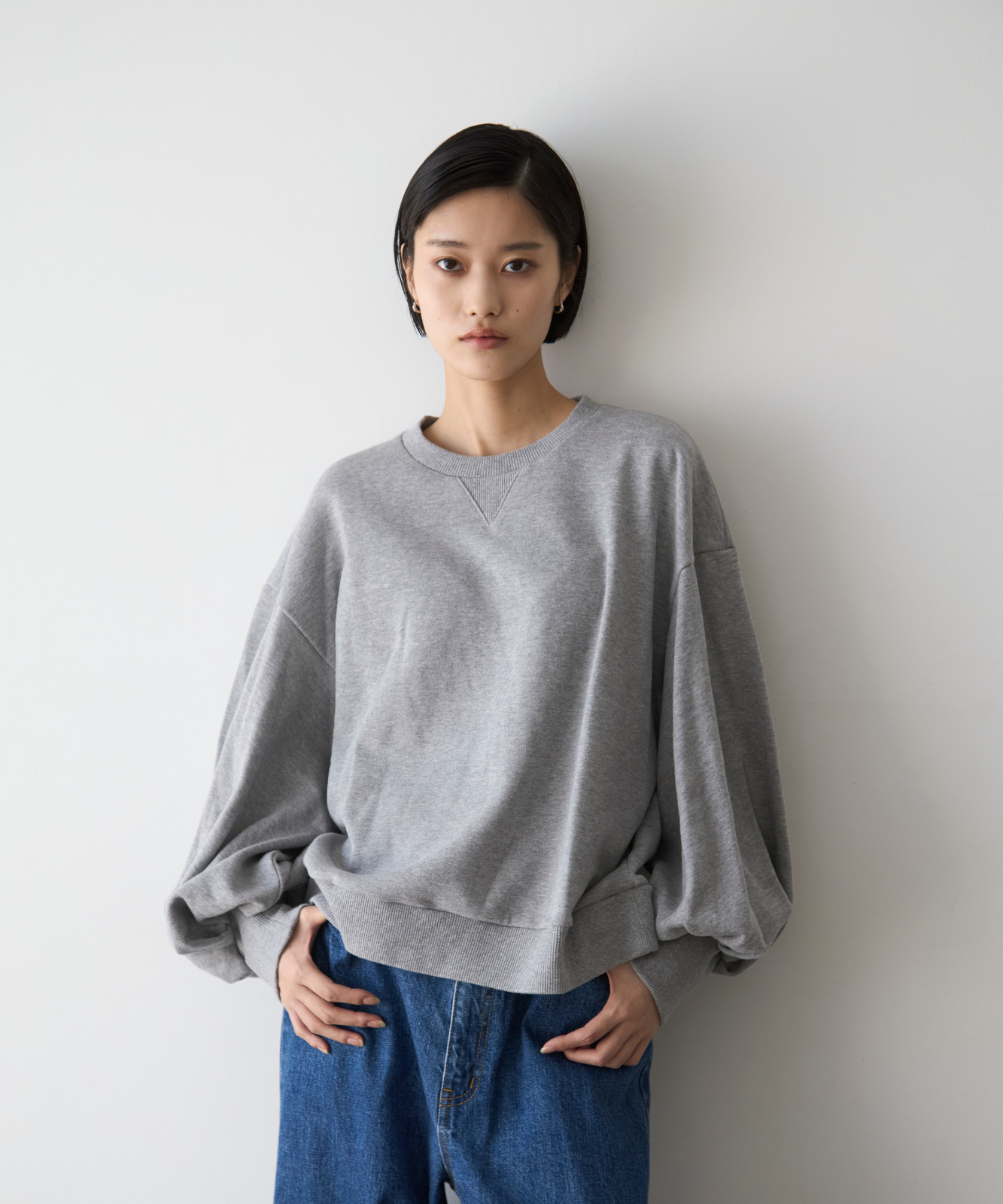 ≪通常販売≫sode powan sweat (袖ぽわんスウェット) – THE MUSEUM foufou