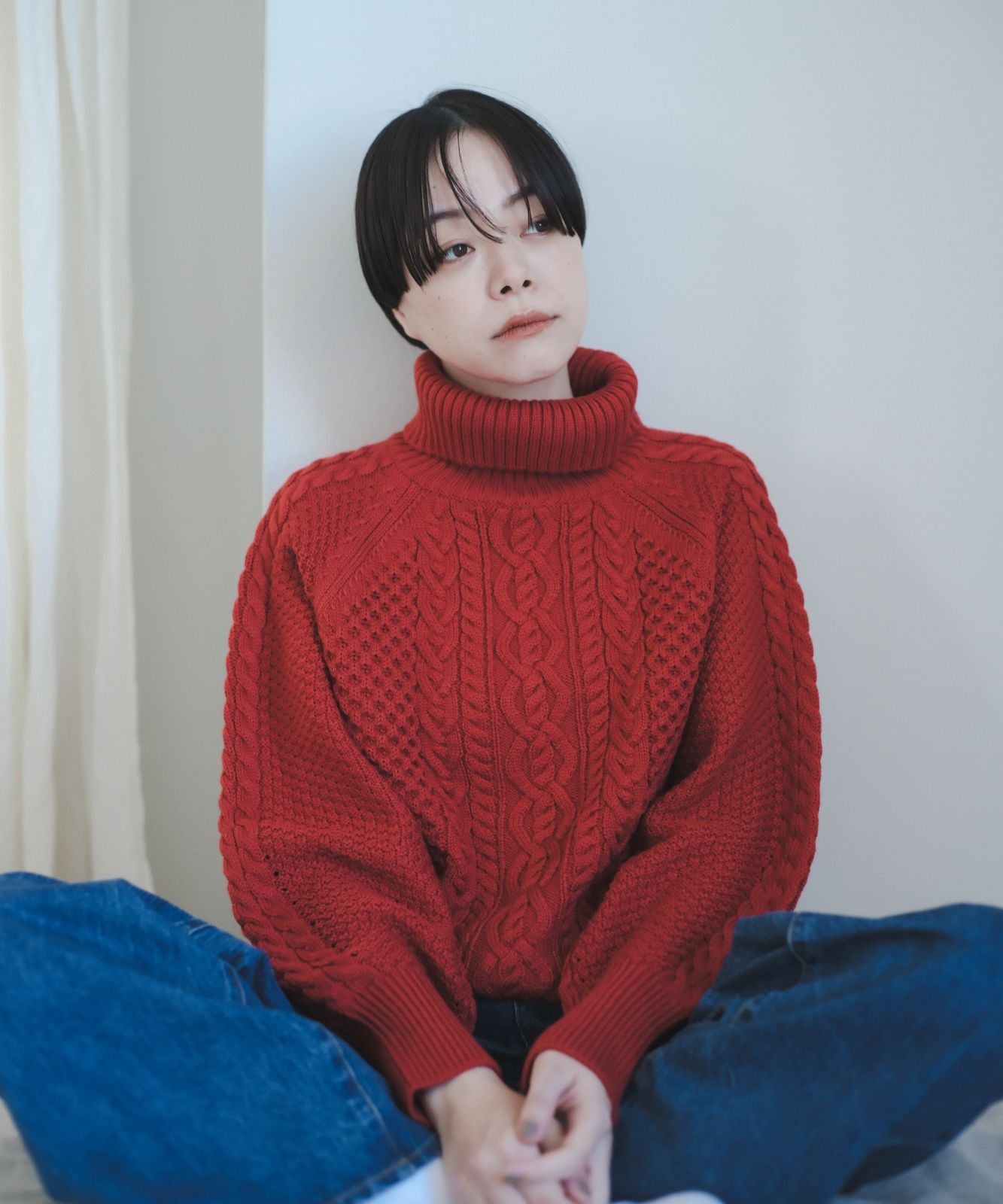 foufou ニット chunky turtle neck sweater素材ニット